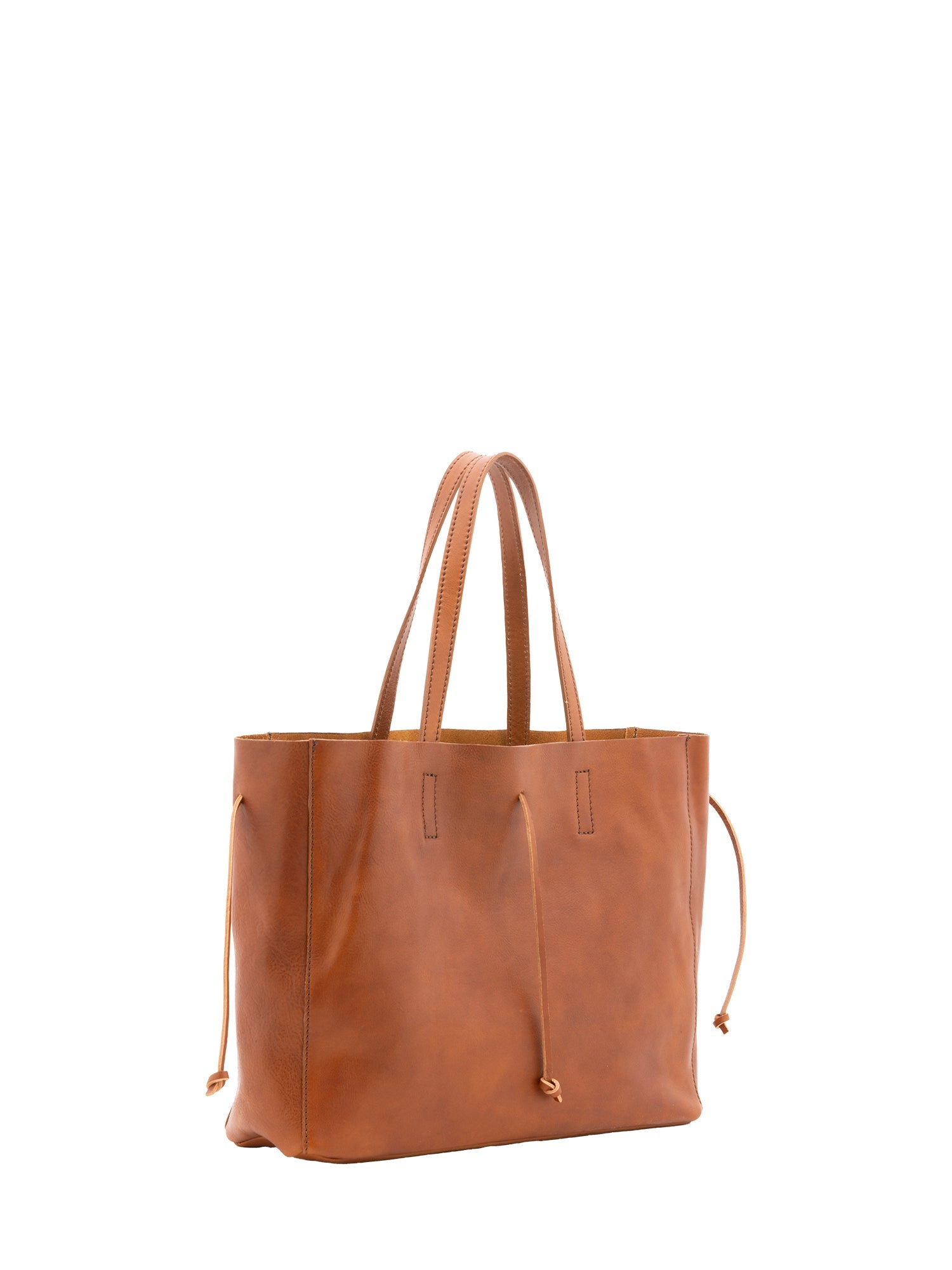 Borsa a mano unisex vera pelle Made in Italy 4611-MIELE Alessia Firenze
