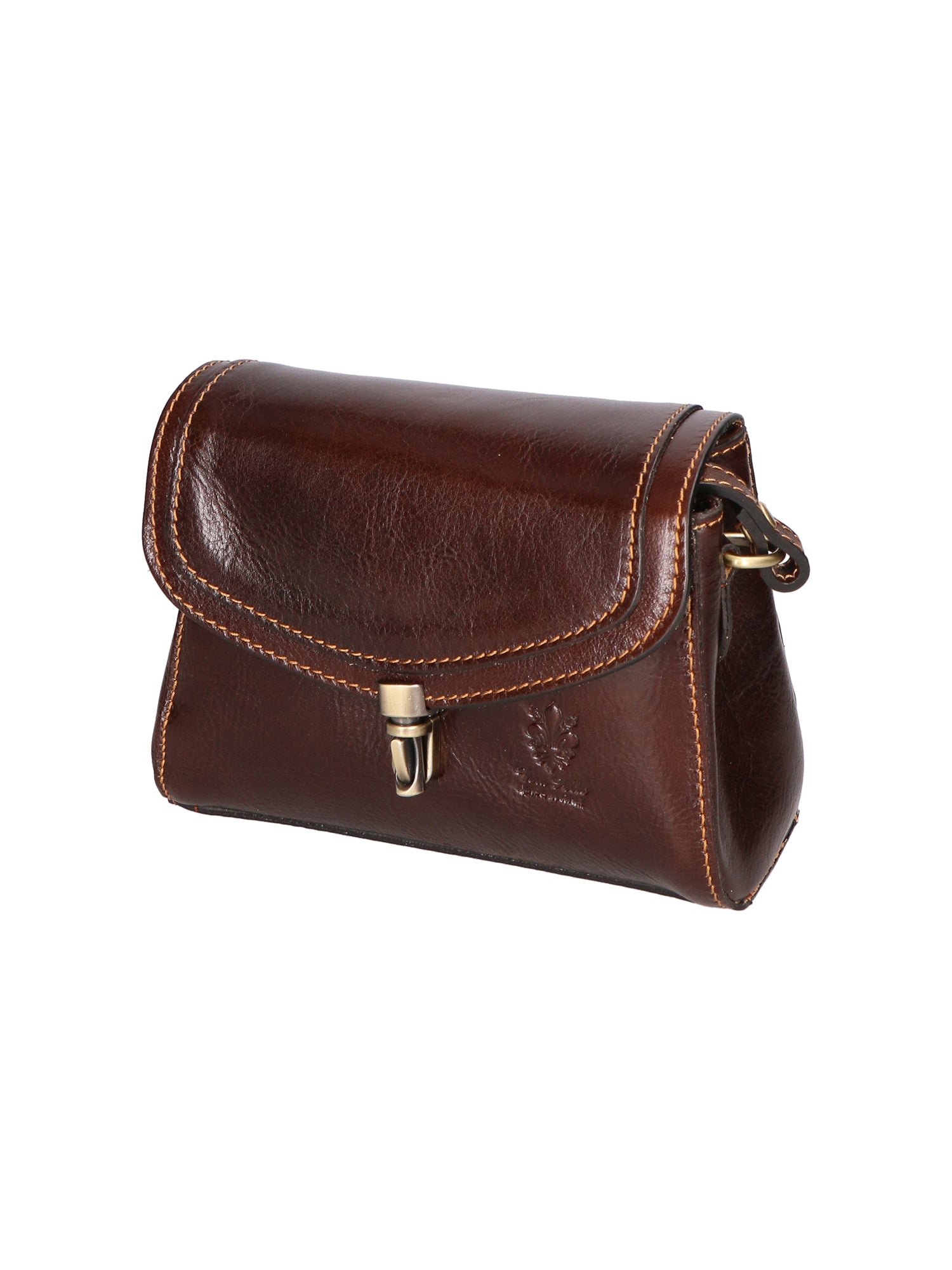 Faye Damen-Schultertasche aus echtem Leder, hergestellt in Italien, 18 x 13 x 5 cm