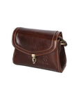 Faye Damen-Schultertasche aus echtem Leder, hergestellt in Italien, 18 x 13 x 5 cm