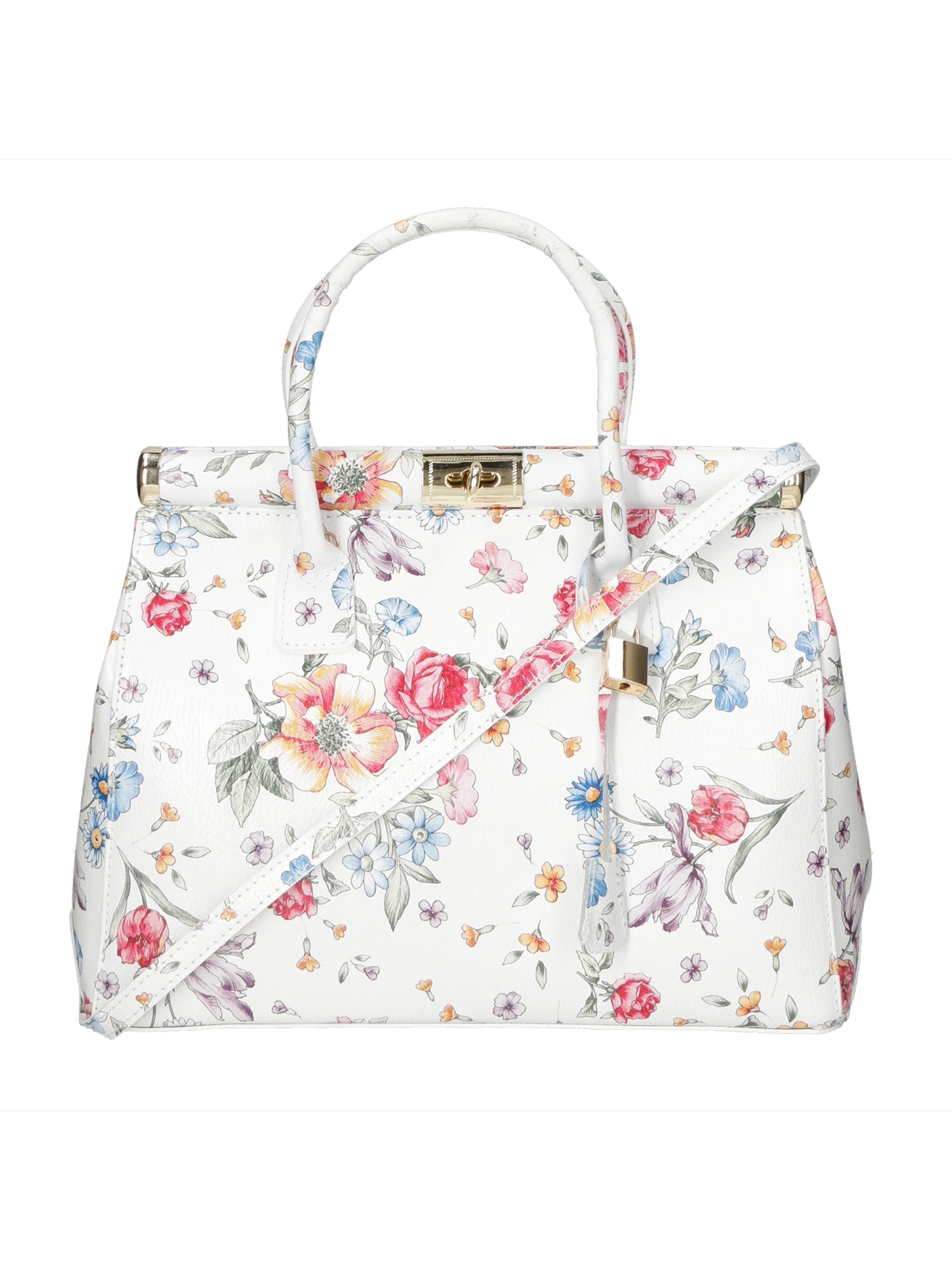 Cecilia Borsa a mano da donna Vera pelle 2096-BIANCO Chiara Ferretti