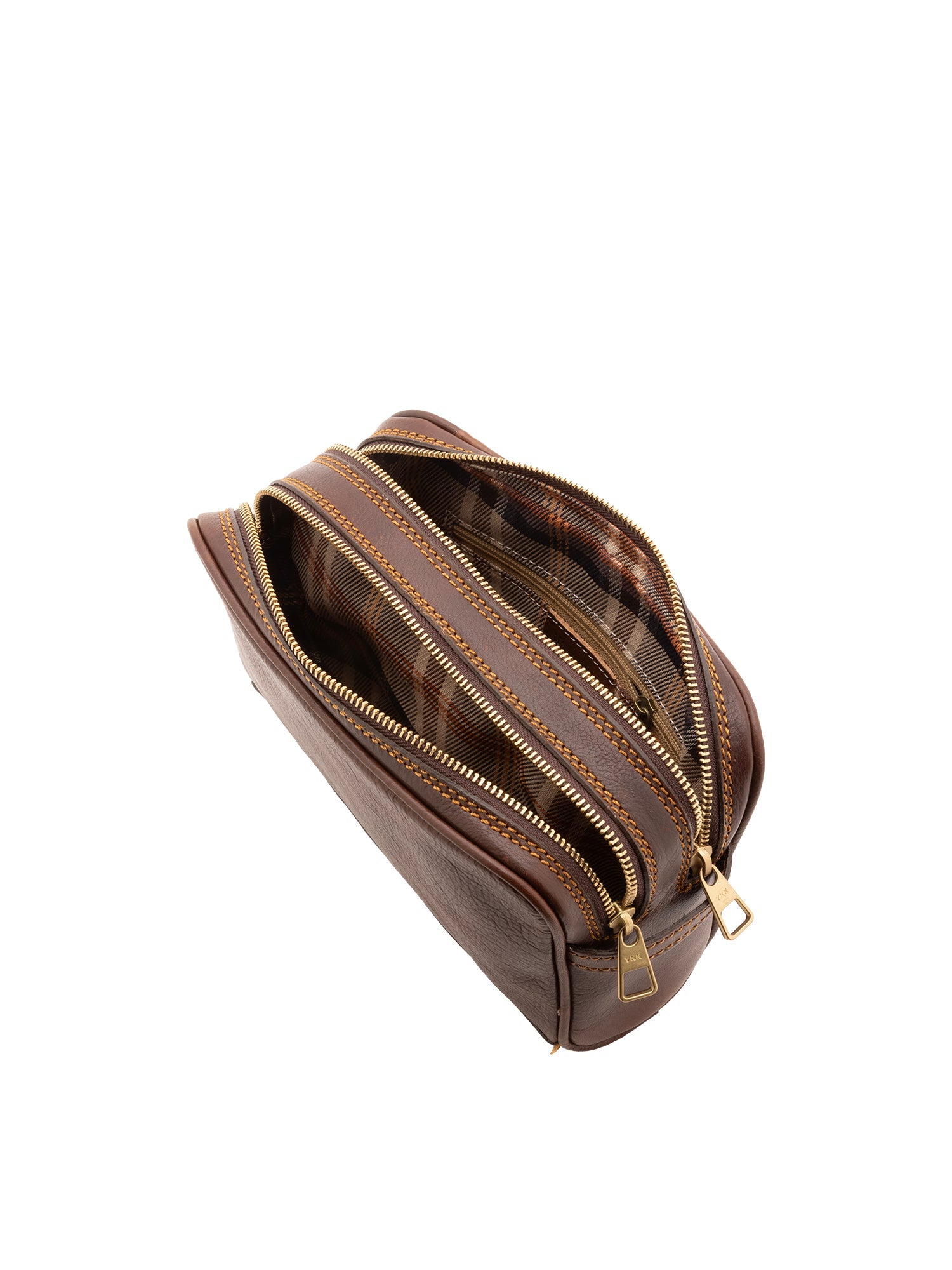 Pochette unisex in vera pelle Made in Italy 4401-TESTA DI MORO Alessia Firenze