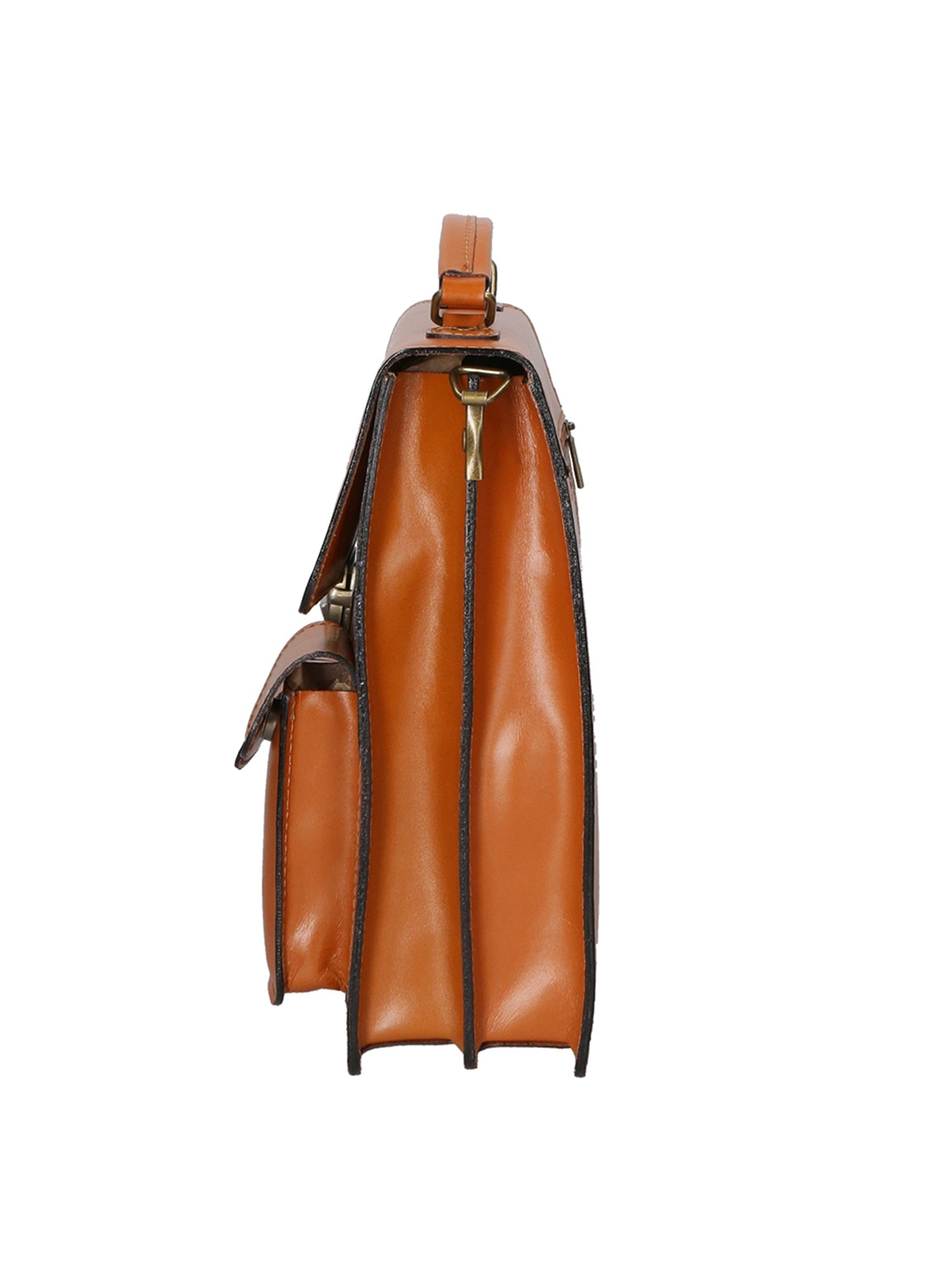 Tancredi Borsa da lavoro unisex in pelle Vera pelle 7013-CUOIO COGNAC Chiara Ferretti
