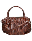 Wilma Damen-Schultertasche aus echtem Leder, hergestellt in Italien, 34 x 23 x 13 cm