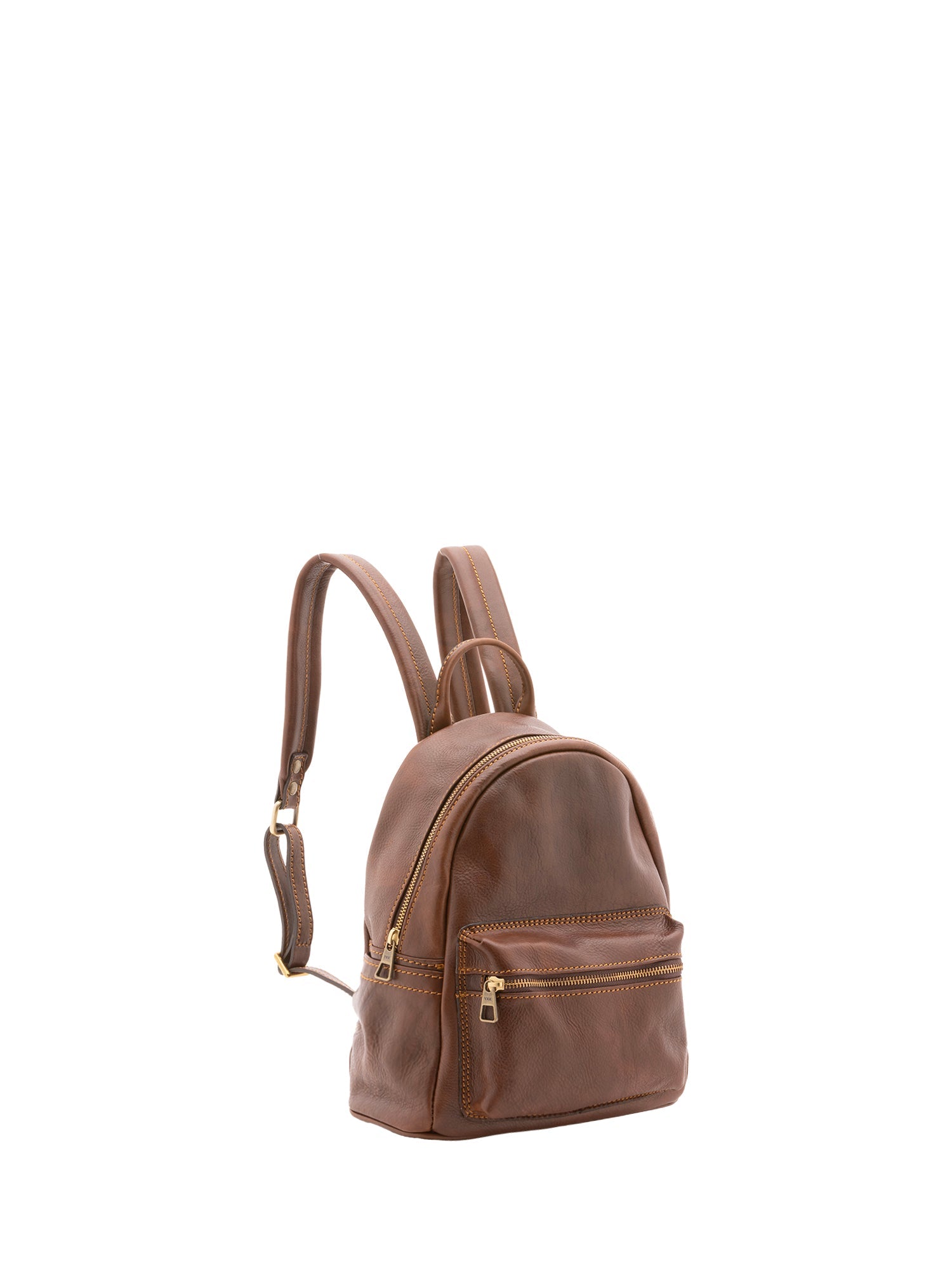 Zaino unisex in vera pelle 100% cotone 4460-TESTA DI MORO Alessia Firenze