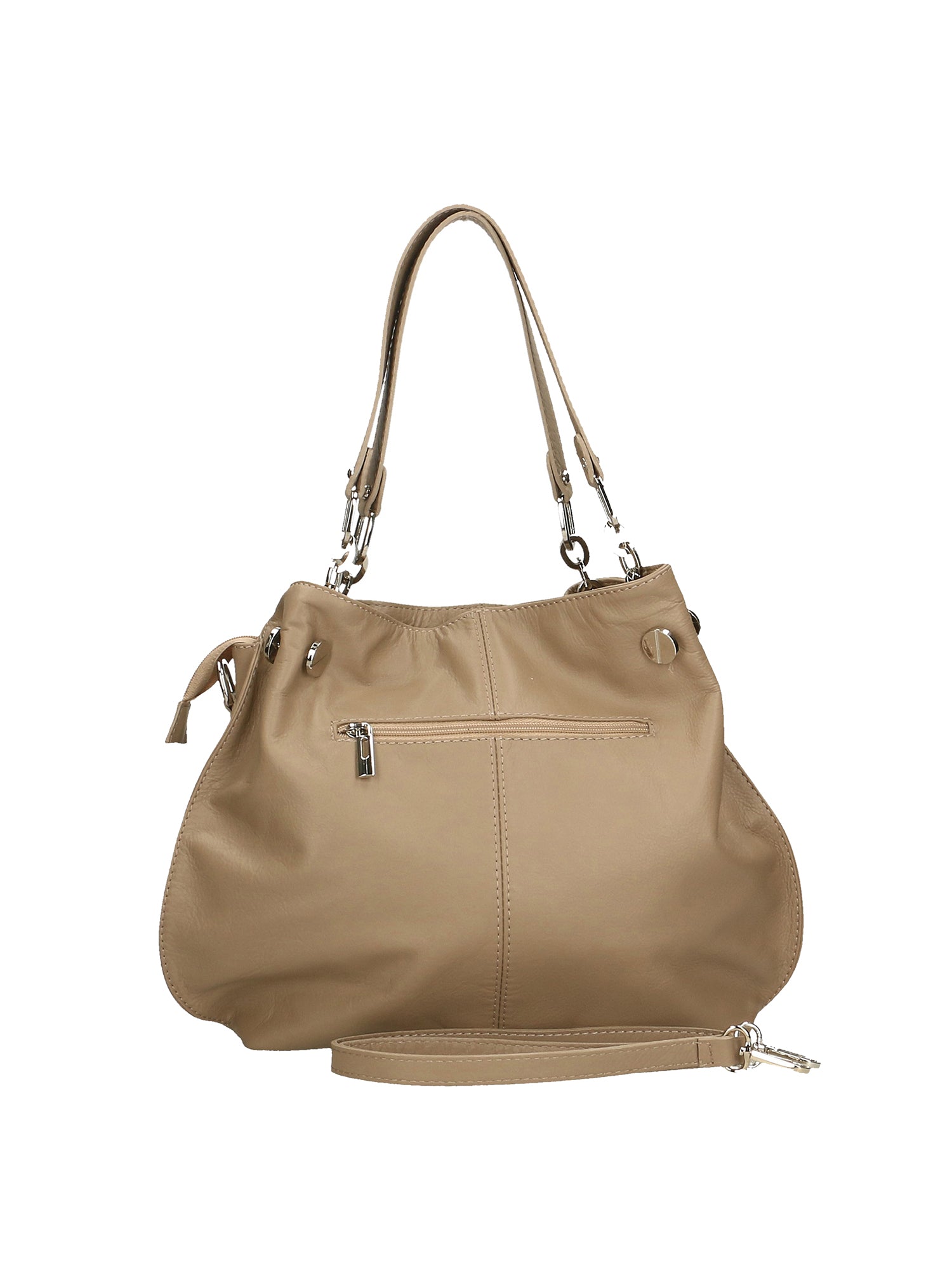 Ereba Borsa a mano da donna Made in Italy 100% pelle 3305-S05 TAUPE CHIARO Chiara Ferretti