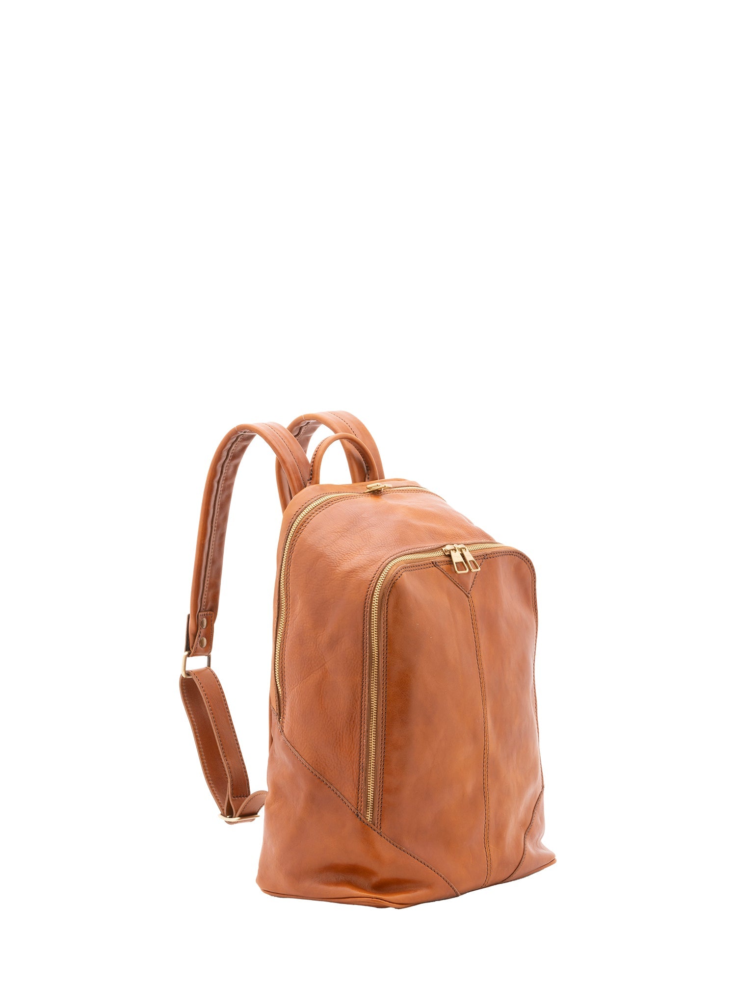 Zaino unisex in vera pelle 100% cotone 4428-MIELE Alessia Firenze