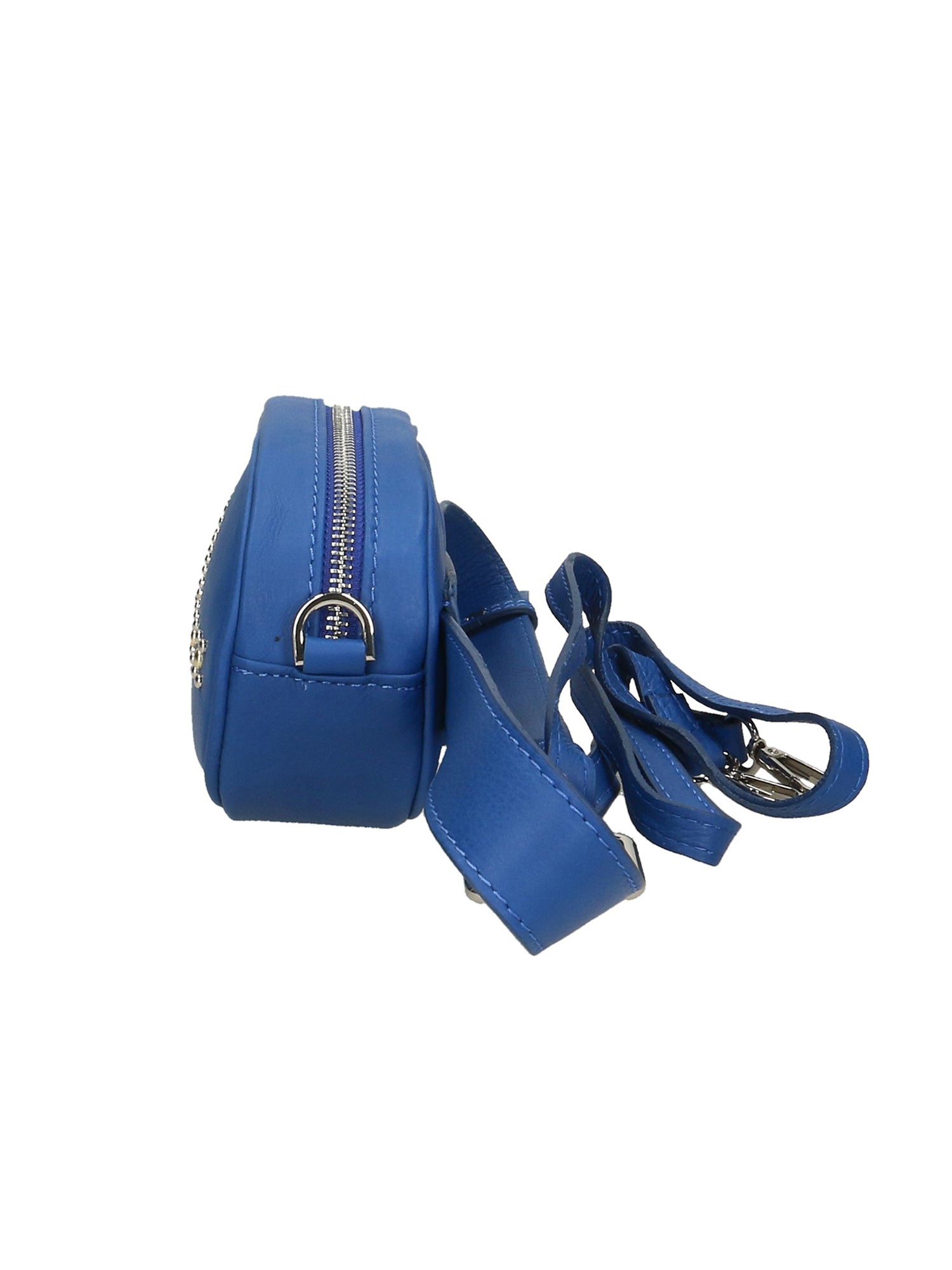 Luisa Damen-Bauchtasche aus echtem Leder, hergestellt in Italien, 12 x 19 x 7 cm