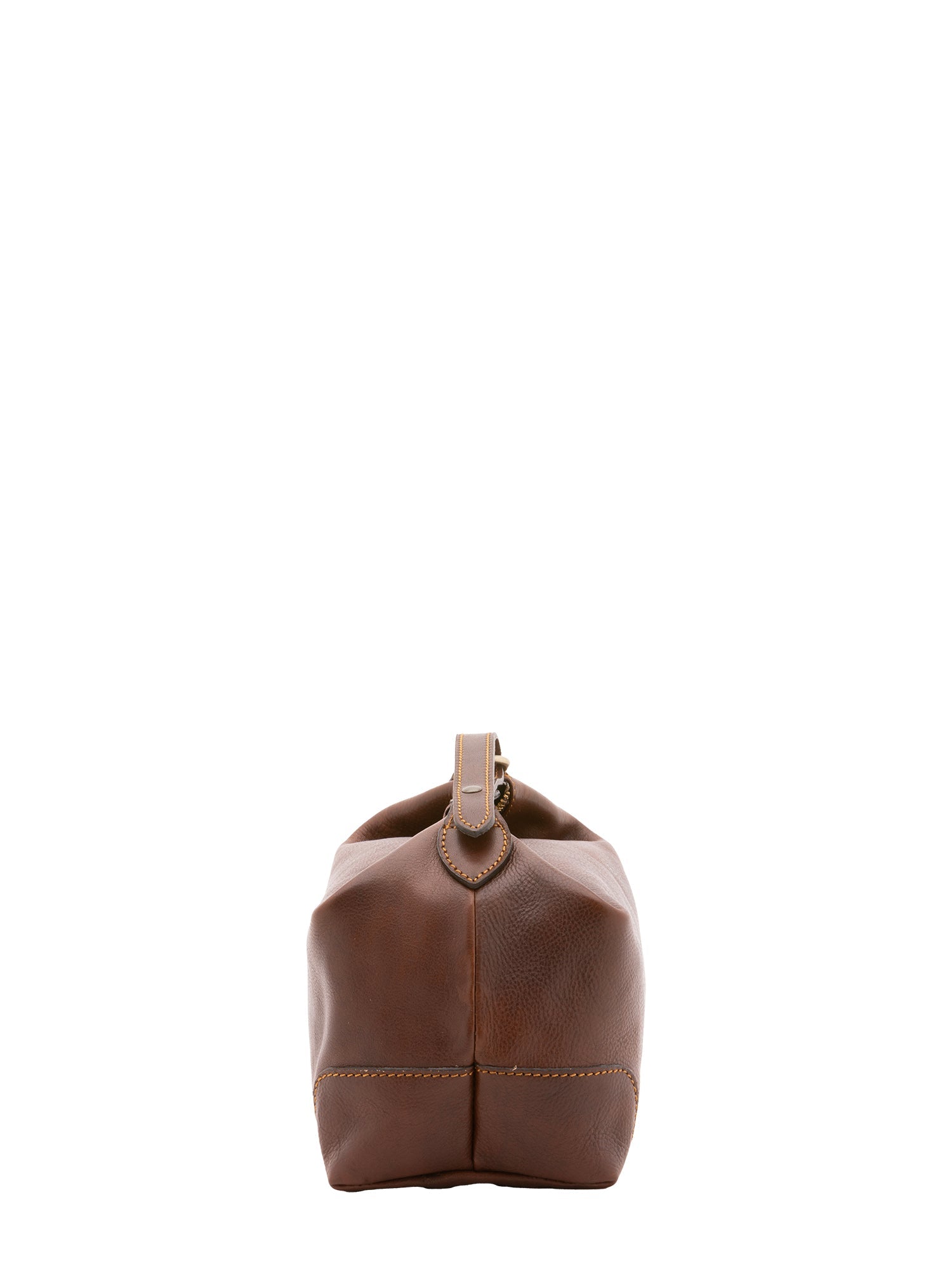 Borsa a mano unisex in vera pelle Made in Italy 4556-TESTA DI MORO Alessia Firenze