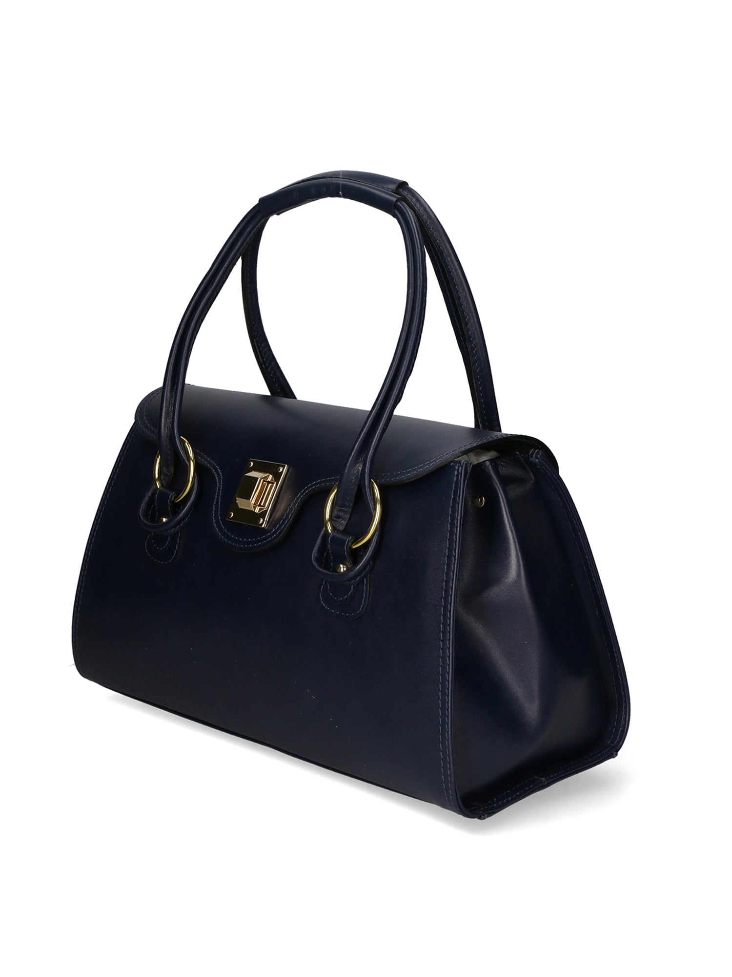 Fiona Borsa a mano da donna 100% pelle 9112-BLU DARK BLUE Chiara Ferretti