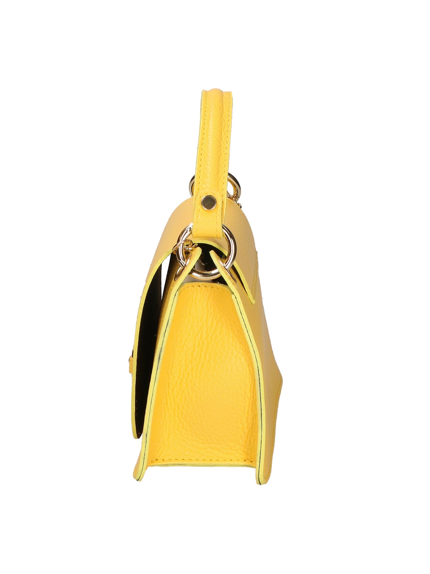 Greta Borsa a mano da donna Vera pelle 05896-C65 GIALLO Chiara Ferretti