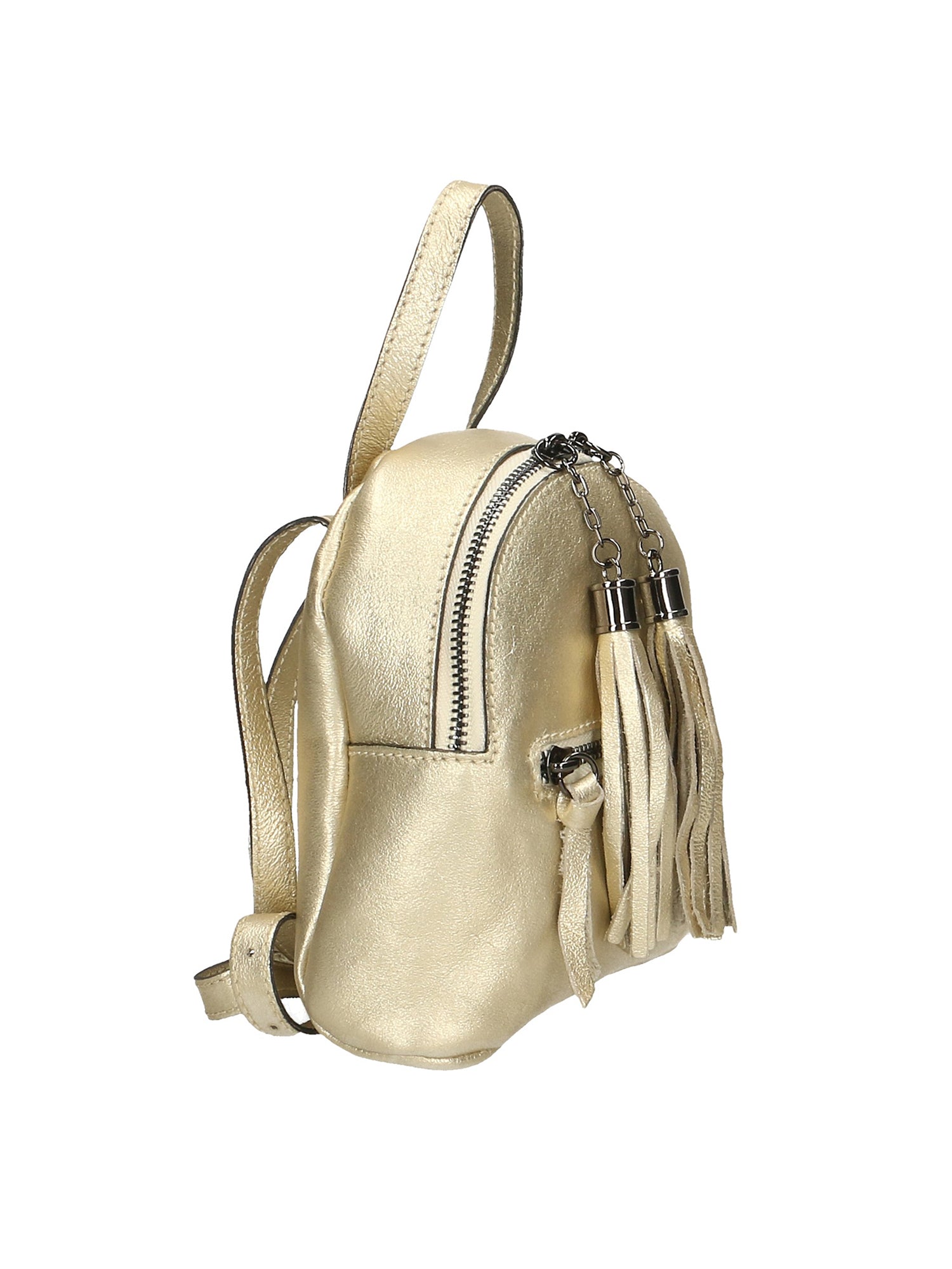 Morgana Damenrucksack aus echtem Leder, hergestellt in Italien, 16 x 17 x 5 cm