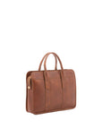 Borsa a mano unisex vera pelle Made in Italy 4454-MARRONE Alessia Firenze
