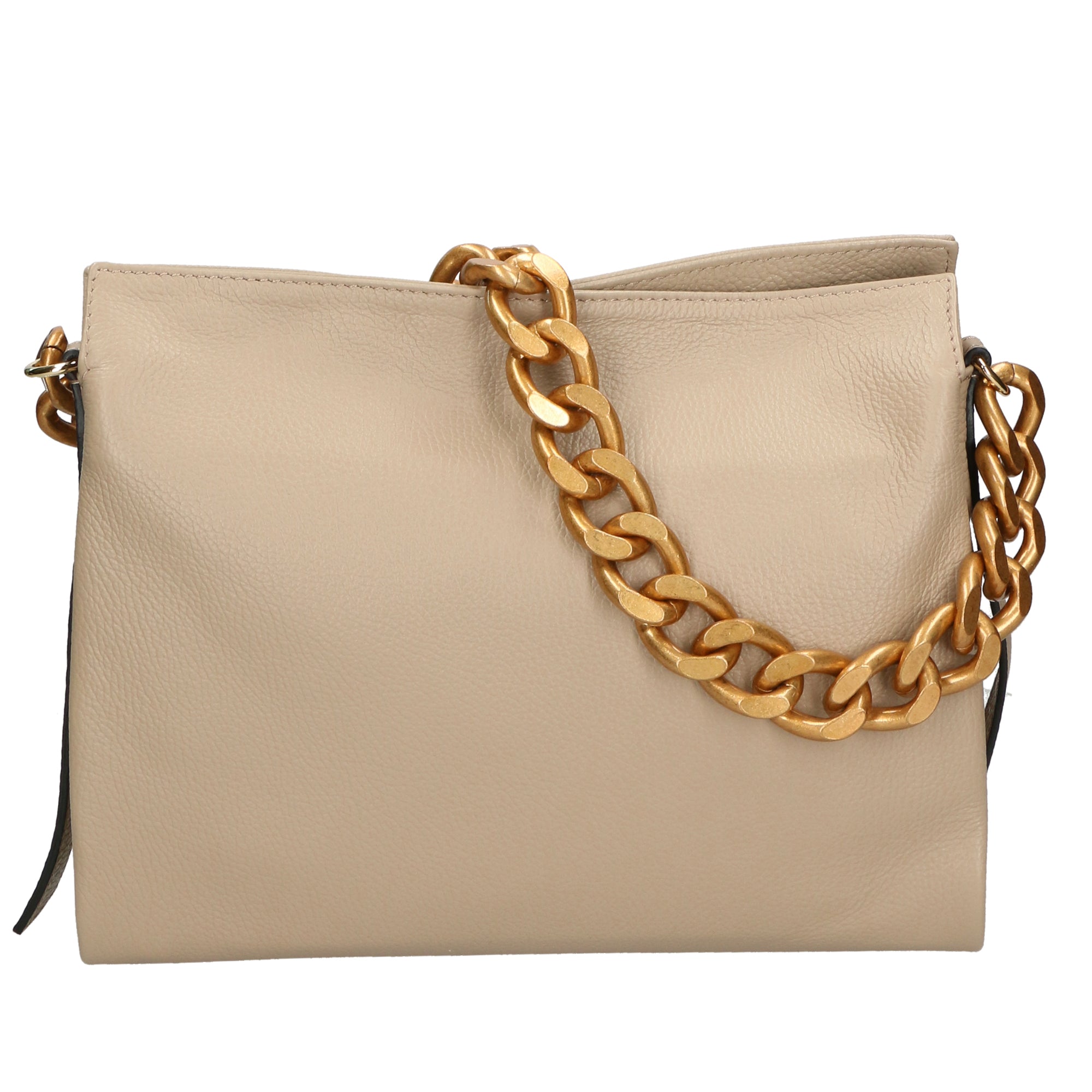 Ilda Borsa a spalla da donna Vera pelle 06110-D05 CAPPUCCINO CAPUCHIN Chiara Ferretti