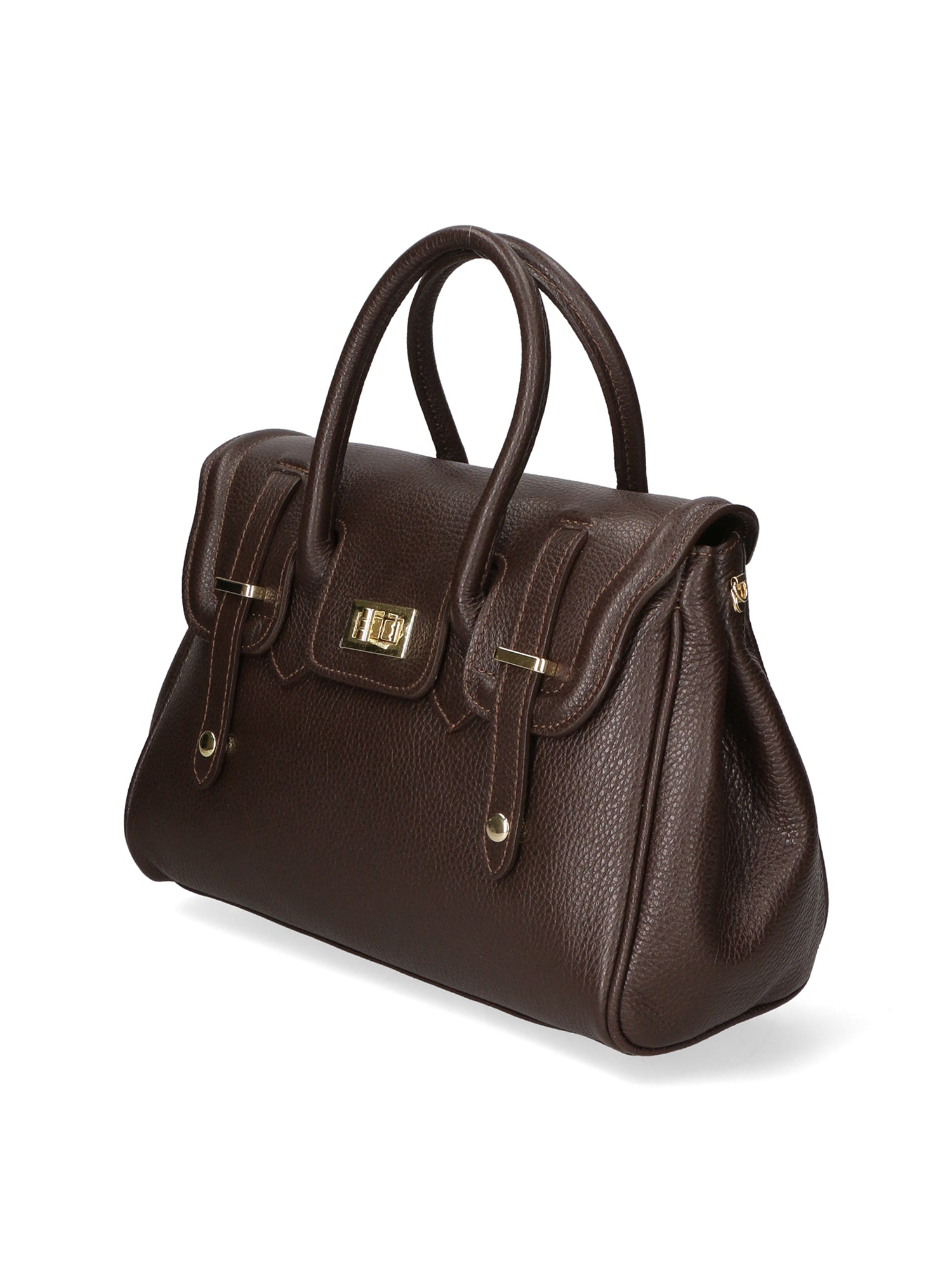 Ersilia Borsa a mano da donna Vera pelle 8092-D23 T.MORO DARK BROWN Chiara Ferretti