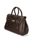 Ersilia Borsa a mano da donna Vera pelle 8092-D23 T.MORO DARK BROWN Chiara Ferretti