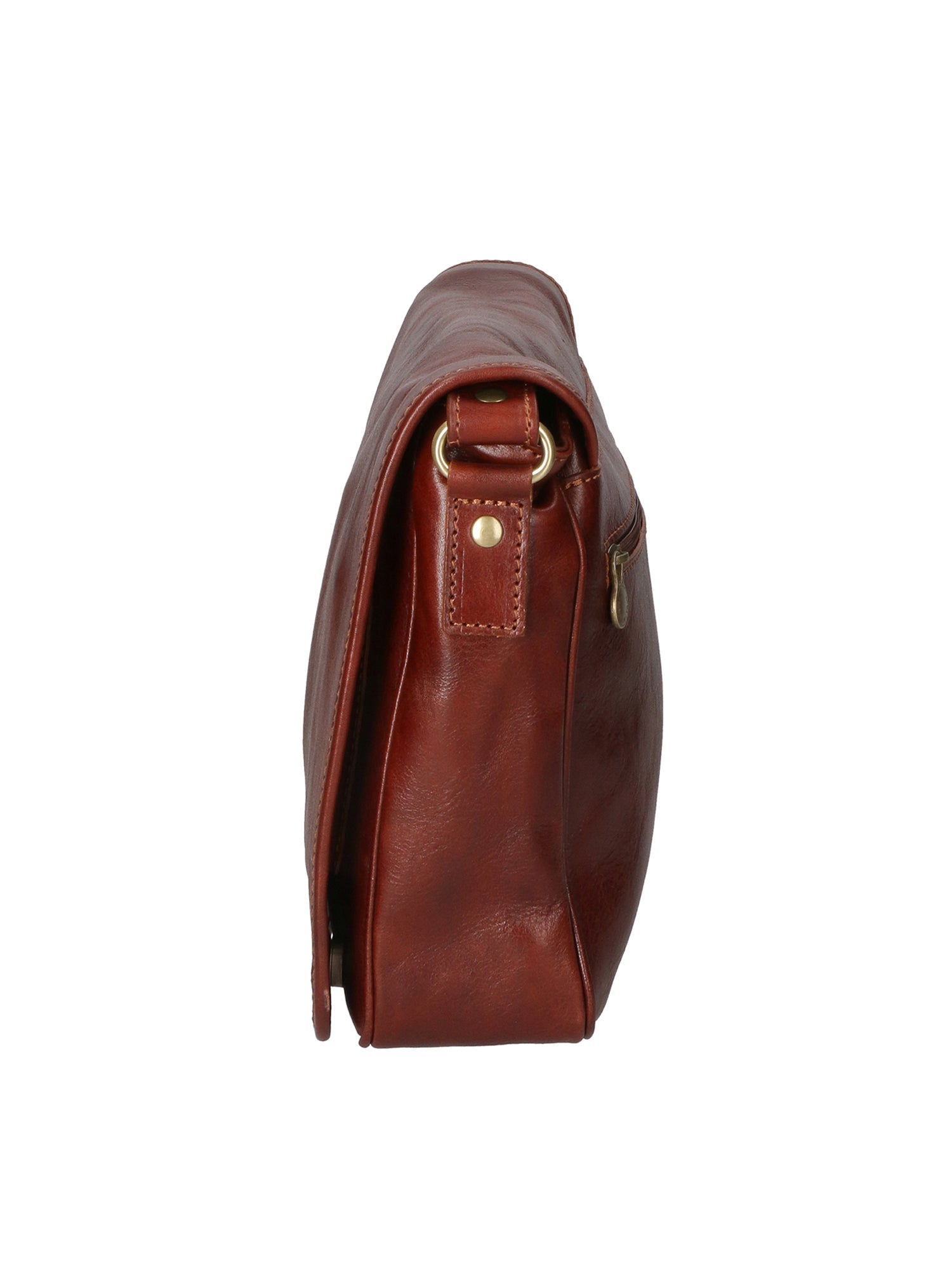 Fiammetta Borsa a mano da donna Vera pelle 9110-MARRONE BROWN Chiara Ferretti