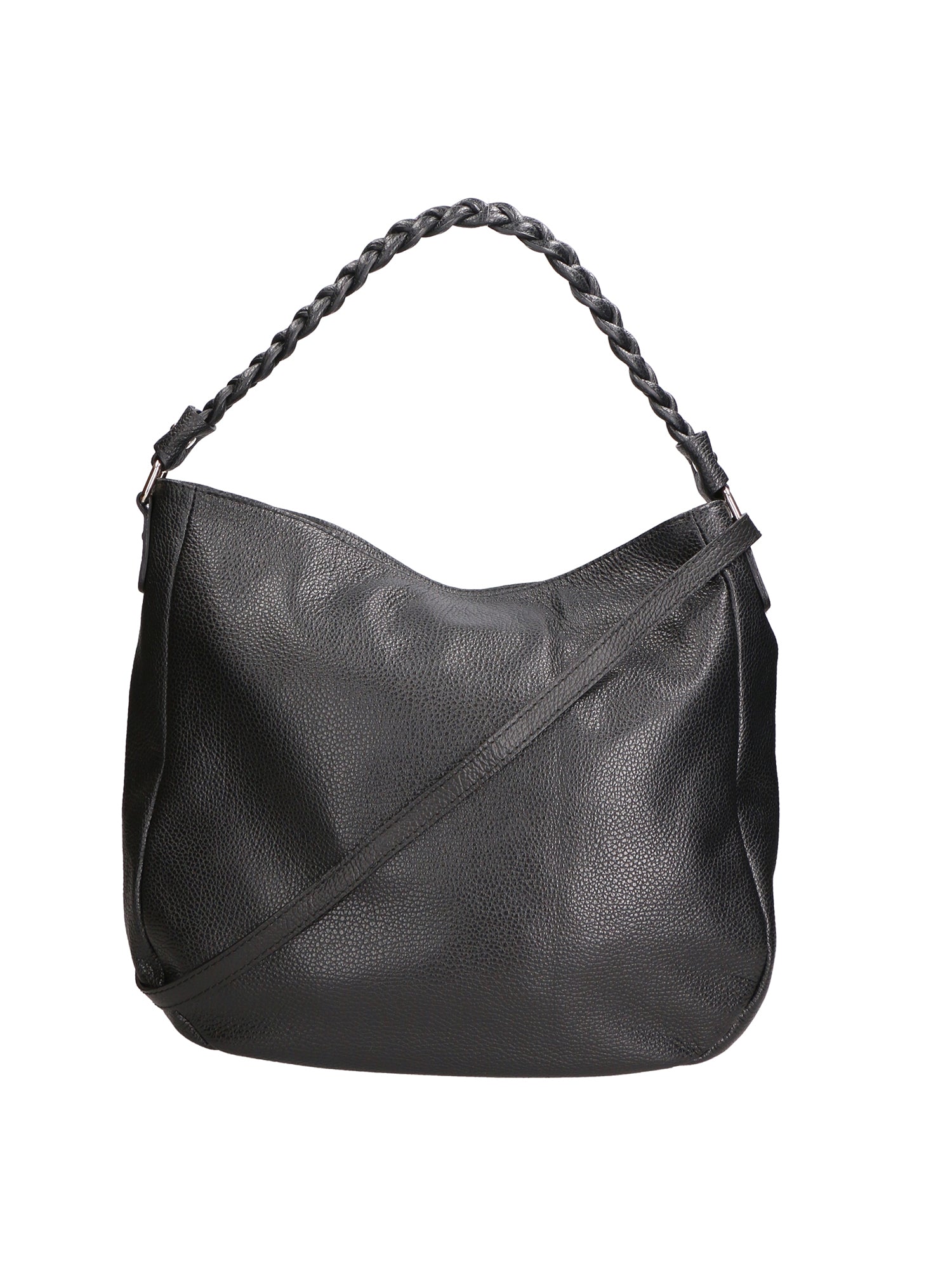 Gaia Borsa a spalla da donna Vera pelle 05897-C28 NERO Chiara Ferretti