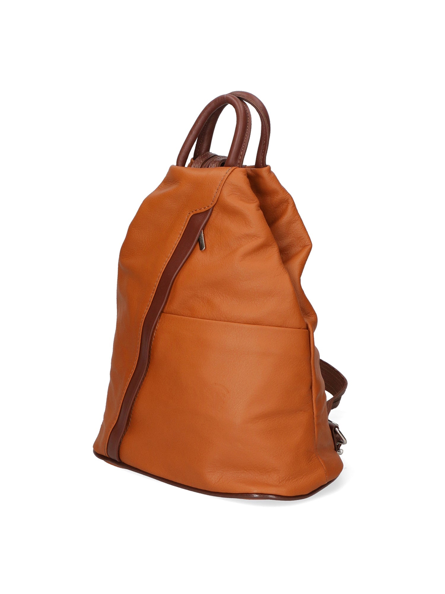 Erika Zaino da donna in vera pelle Casual 80072-CUOIO-MARRONE Chiara Ferretti
