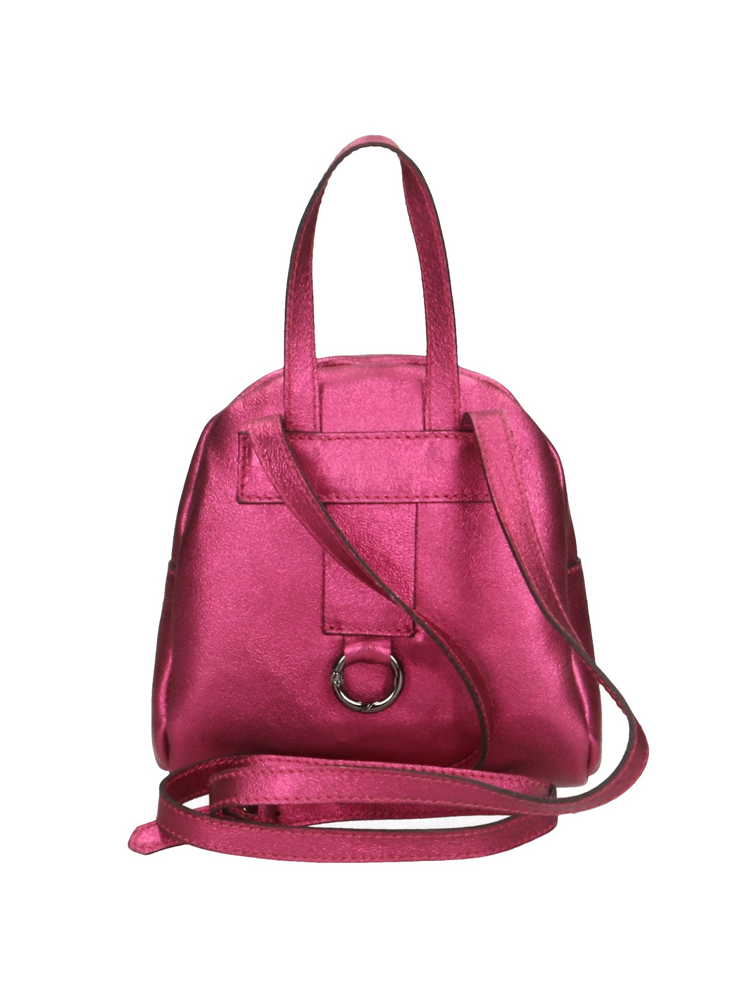 Morgana Damenrucksack aus echtem Leder, hergestellt in Italien, 16 x 17 x 5 cm