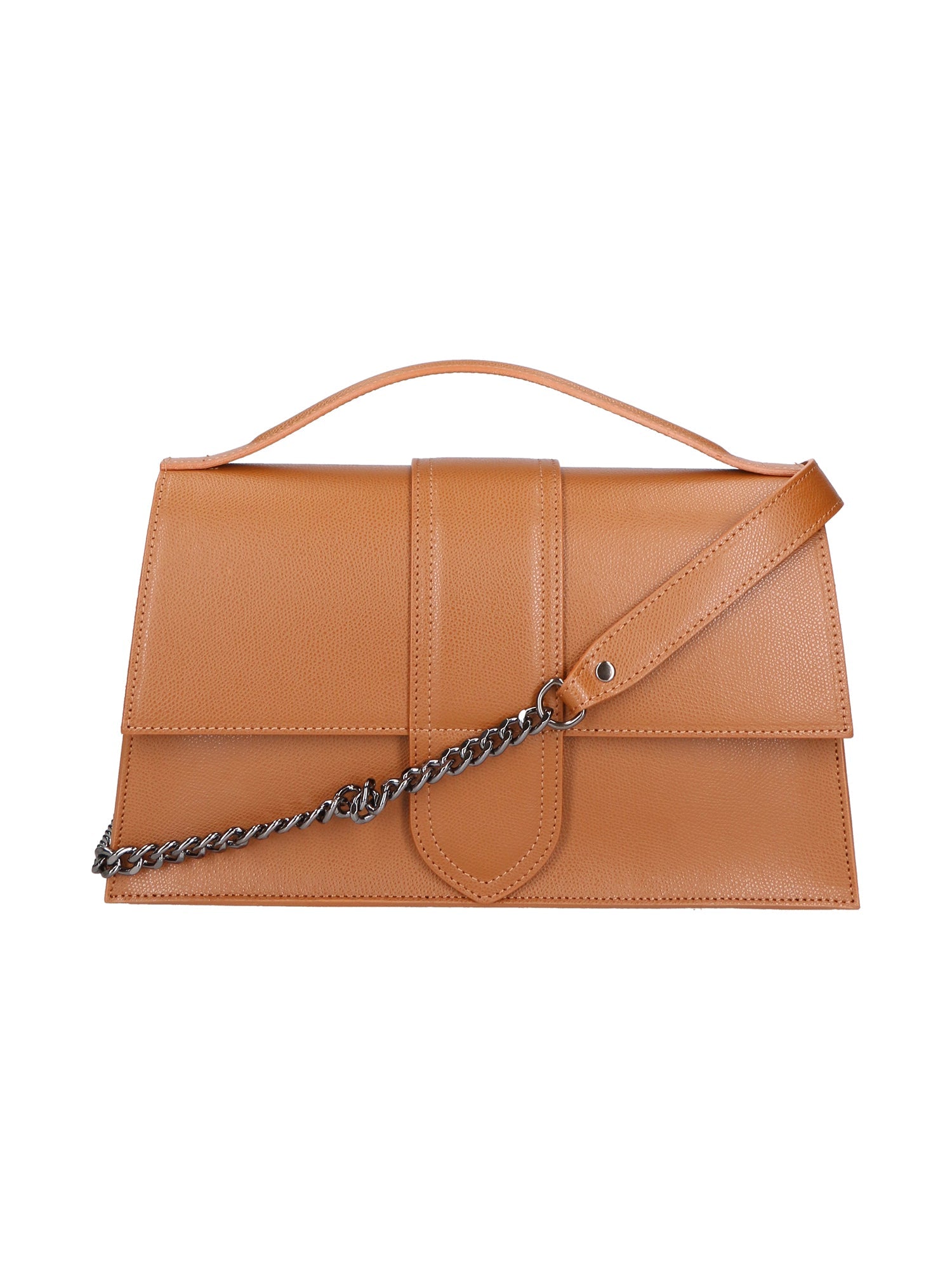 Lina Borsa a mano da donna Vera pelle 06517-COGNAC Chiara Ferretti