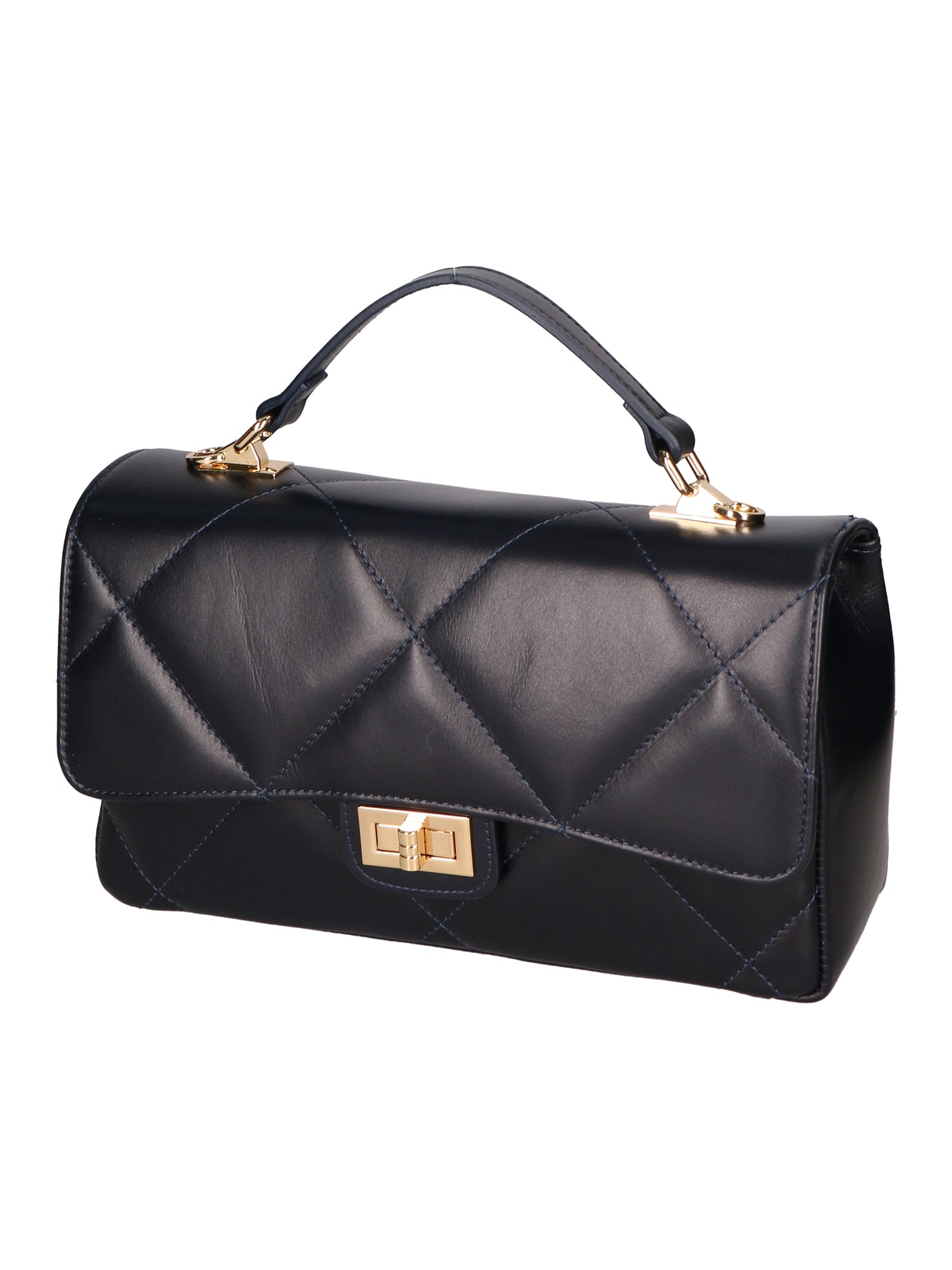 Vita Borsa a spalla da donna Vera pelle 06879-S24 BLU JEANS Chiara Ferretti