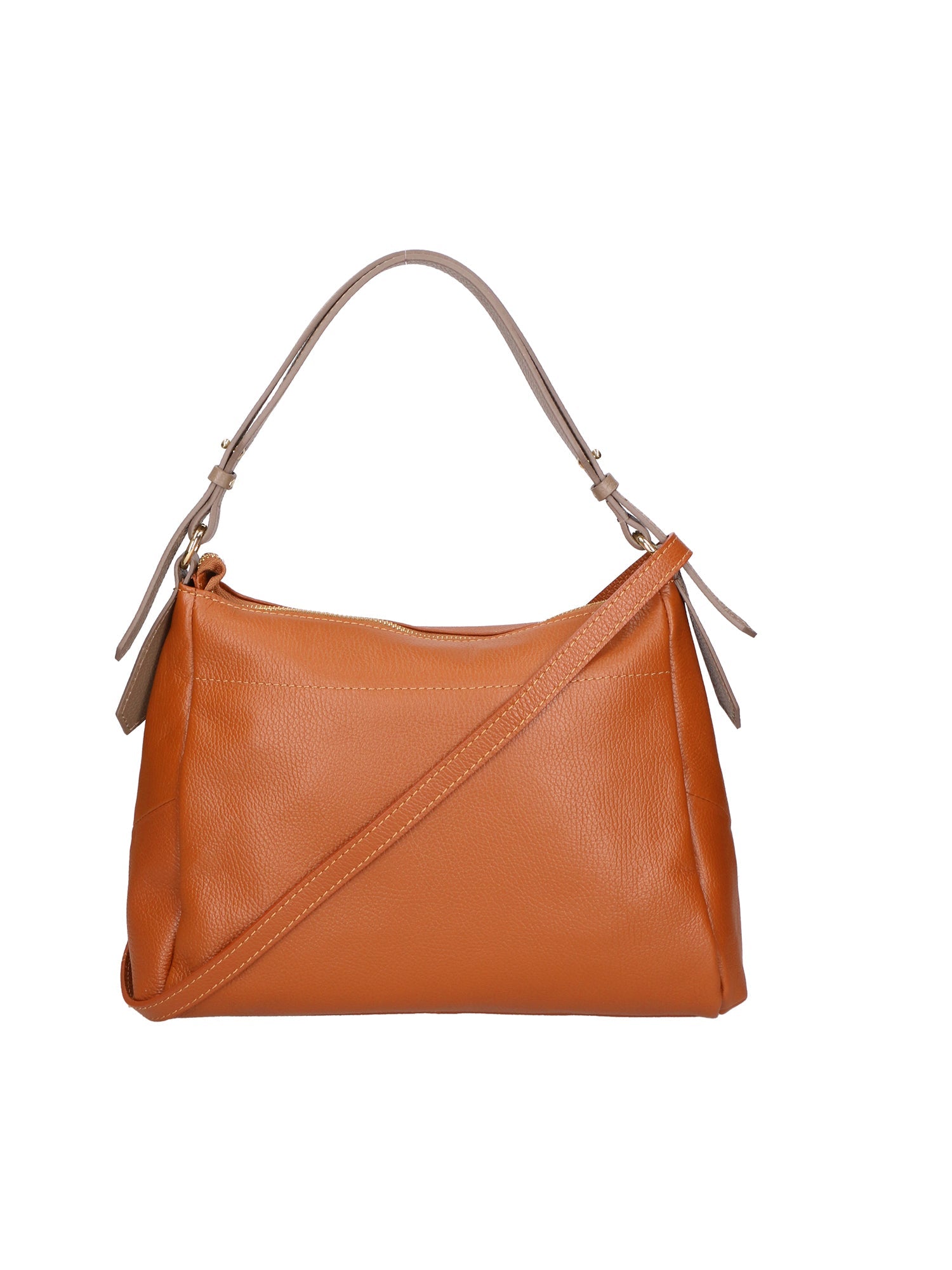 Vladimira Borsa a spalla da donna Vera pelle 06675-D17 CUOIO + D40 TAUPE Chiara Ferretti
