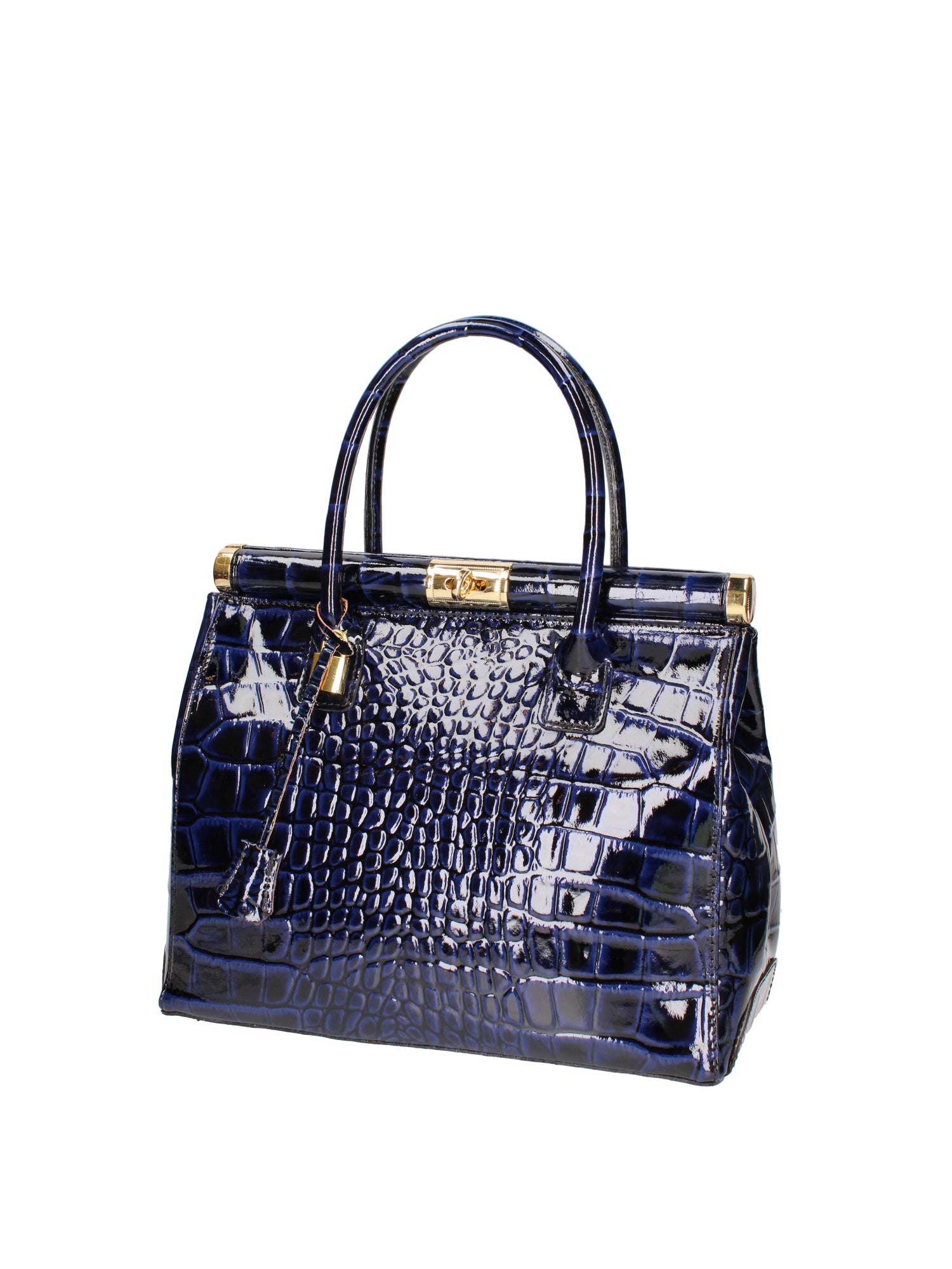 Delfina Borsa a mano da donna Vera pelle 7742-C26 BLU SCURO Chiara Ferretti