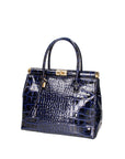 Delfina Borsa a mano da donna Vera pelle 7742-C26 BLU SCURO Chiara Ferretti