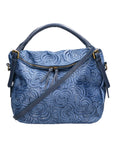 Devis Borsa a mano da donna Vera pelle 80014-012 BLU JEANS Chiara Ferretti