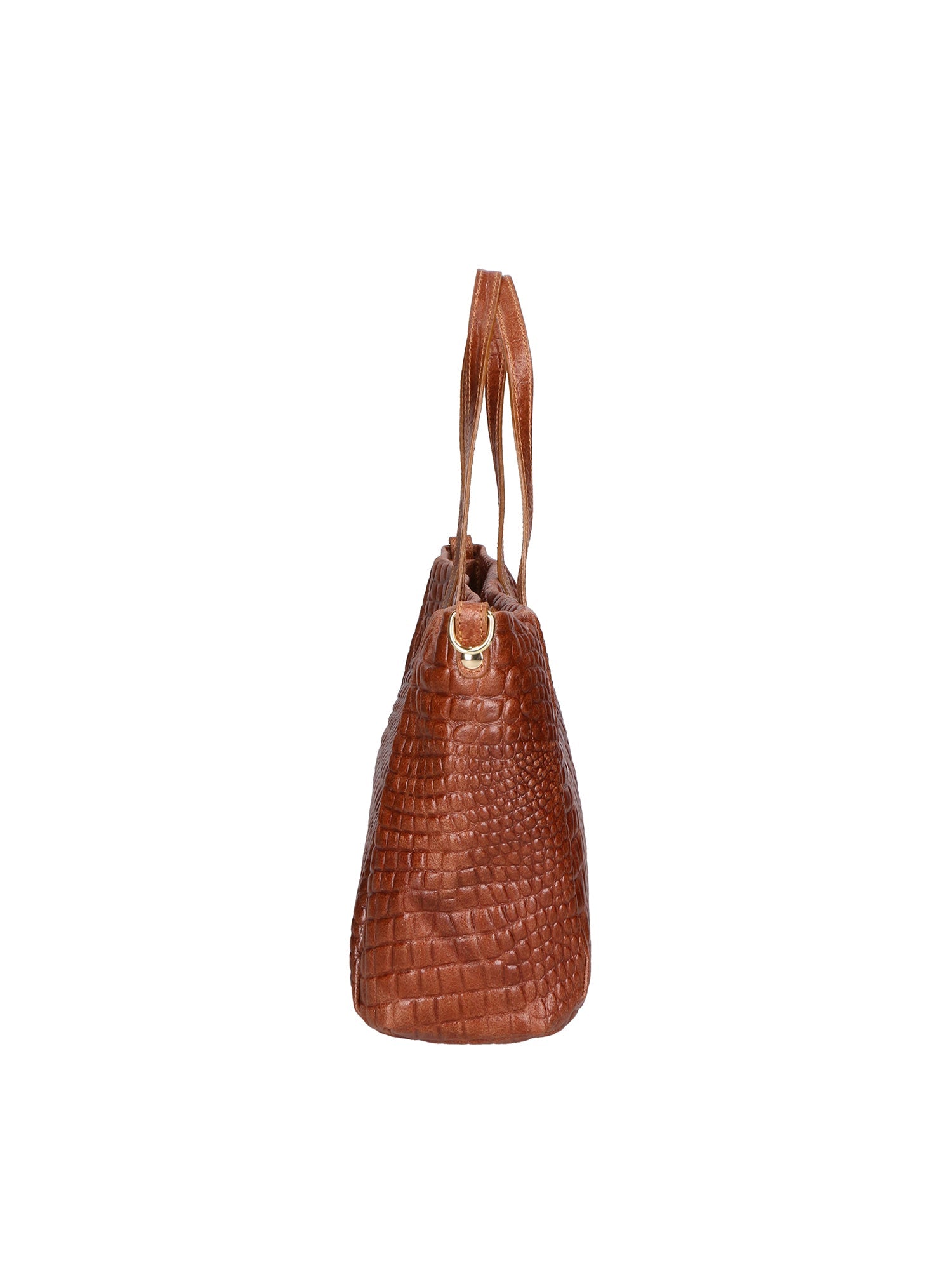 Lorella Borsa a spalla da donna Vera pelle croco 06499-040 MARMO SCURO Chiara Ferretti