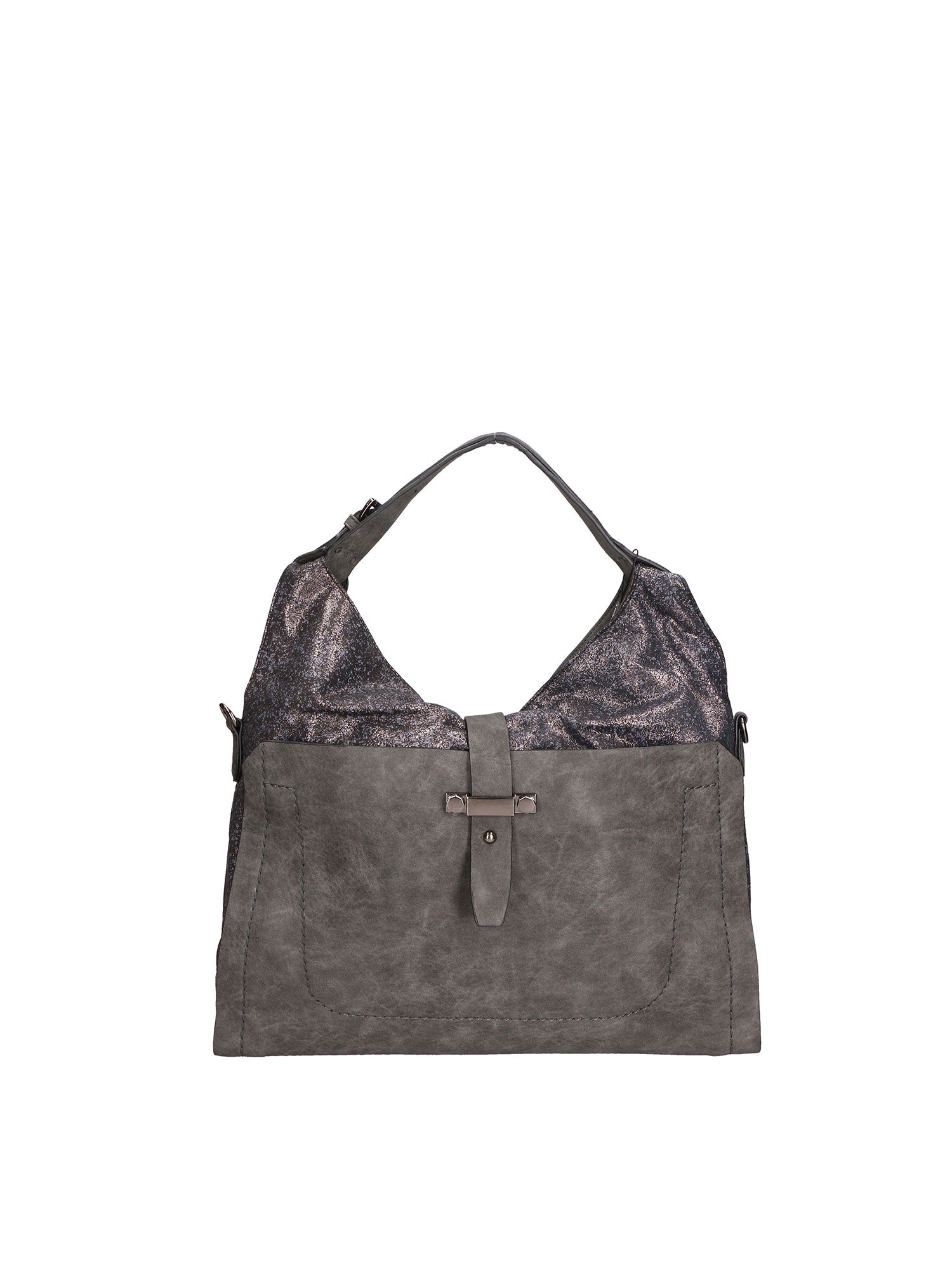 Edera Elite Borsa a spalla da donna Vera pelle LK0247-GRIGIO Chiara Ferretti