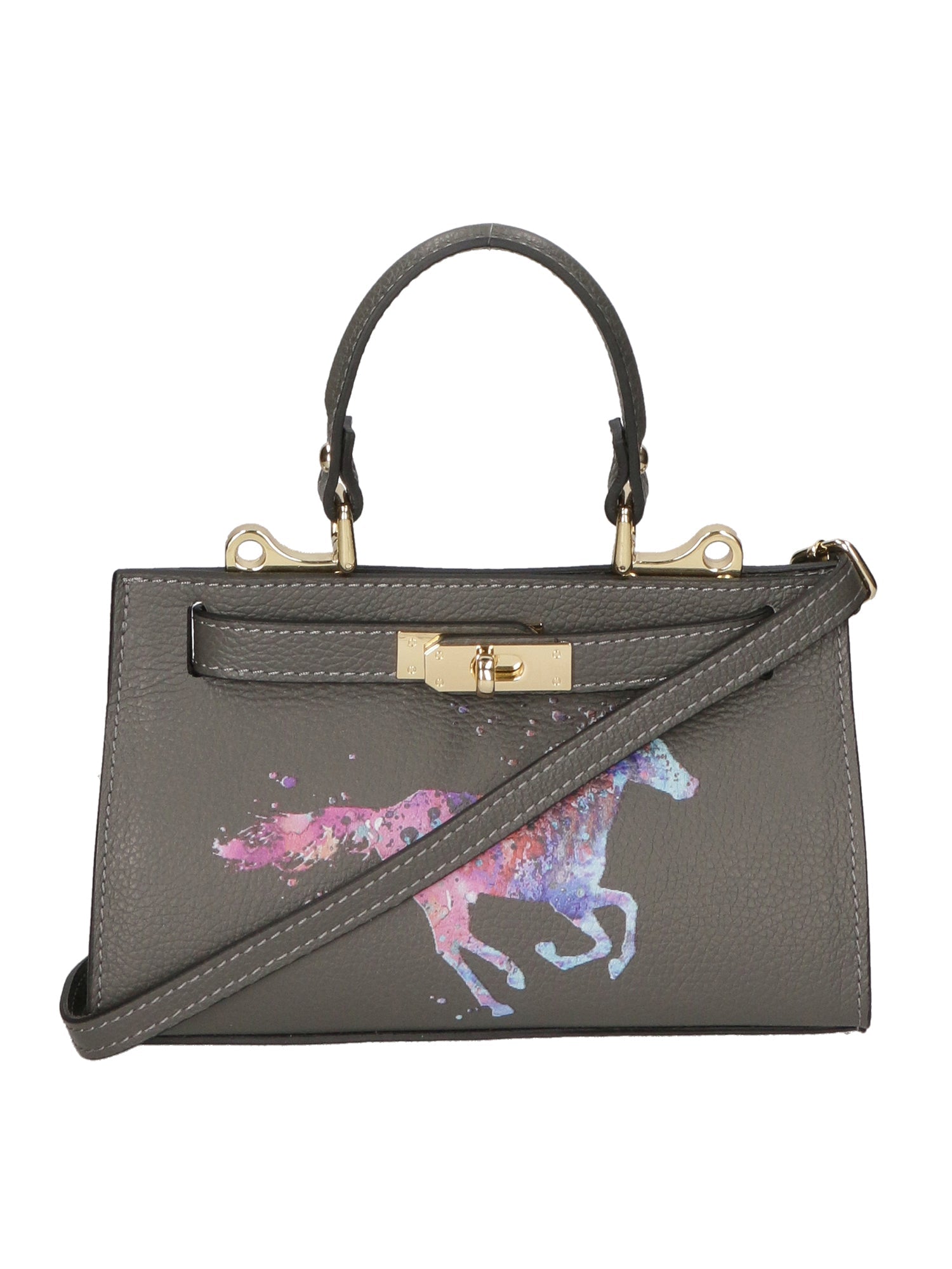 Noel Borsa a mano da donna Vera pelle 04265-D27 GRIGIO SCURO DARK GREY Chiara Ferretti