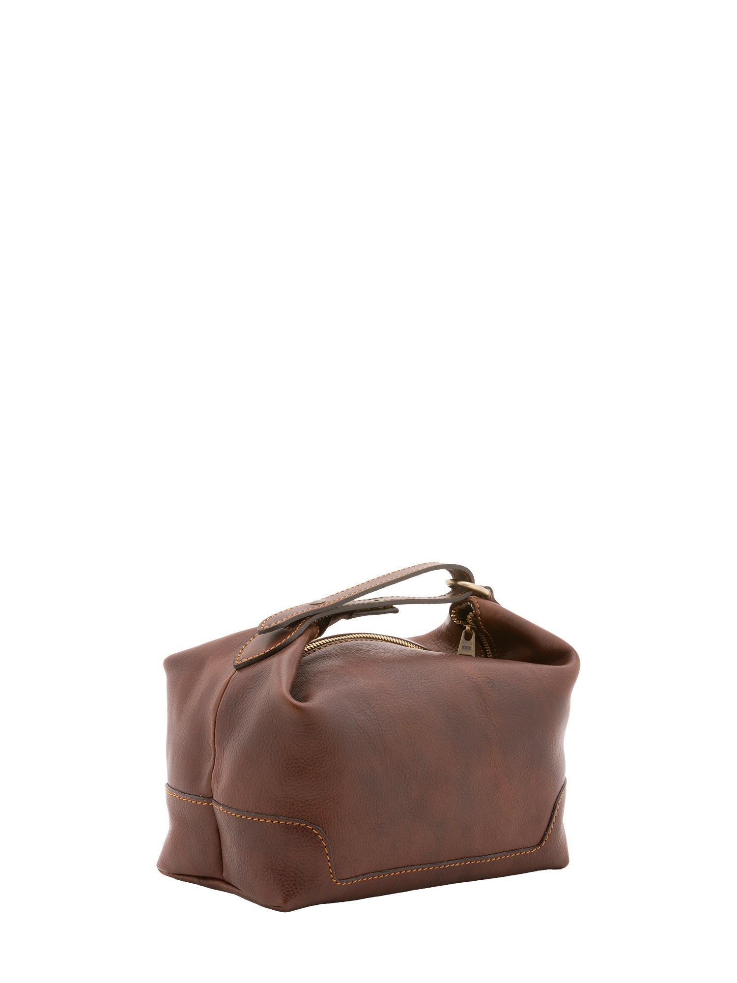 Borsa a mano unisex in vera pelle Made in Italy 4556-TESTA DI MORO Alessia Firenze
