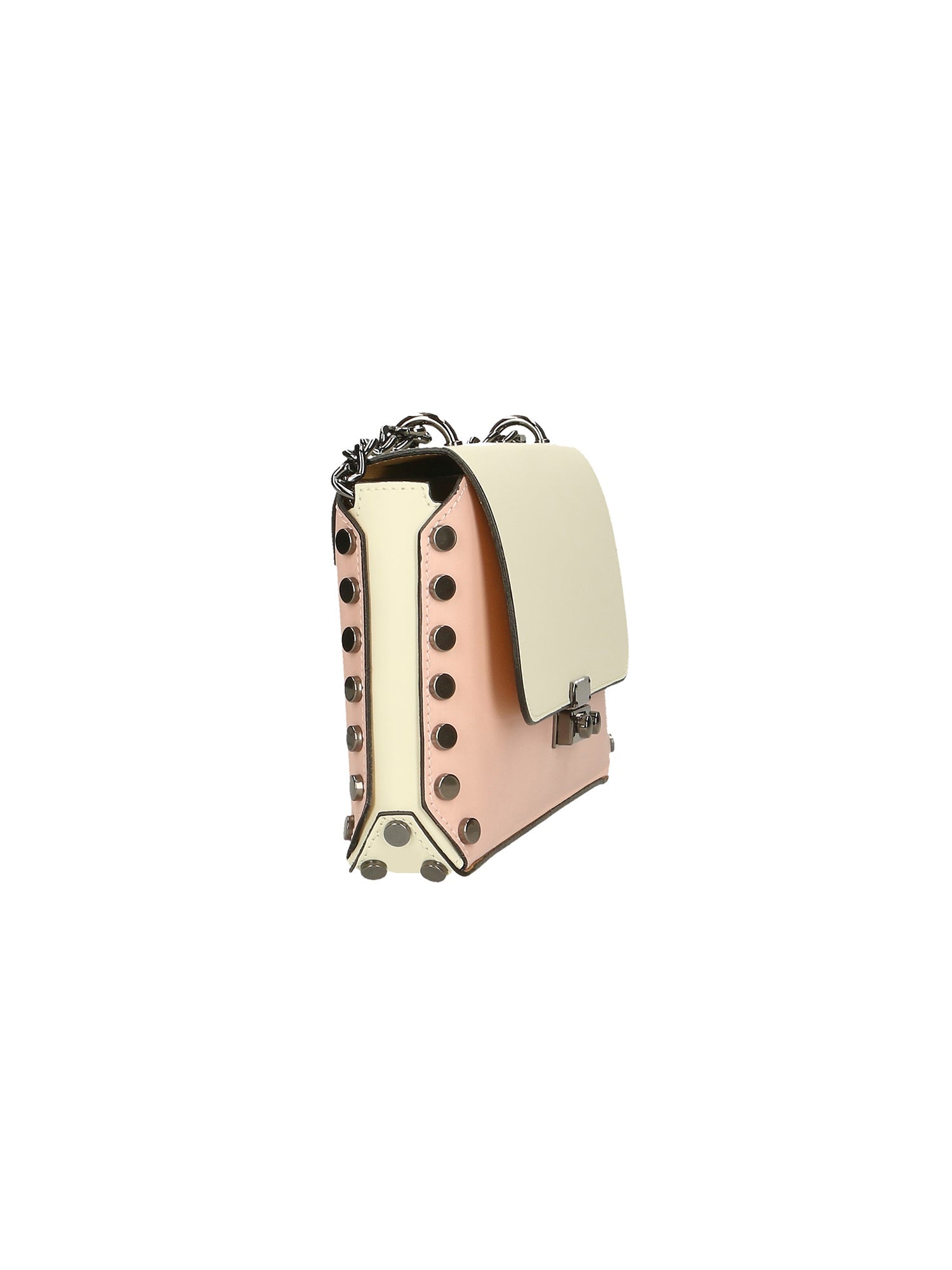 Vera pelle 8641-ROSA+BEIGE Borsa a tracolla da donna Evanthe Pro Chiara Ferretti