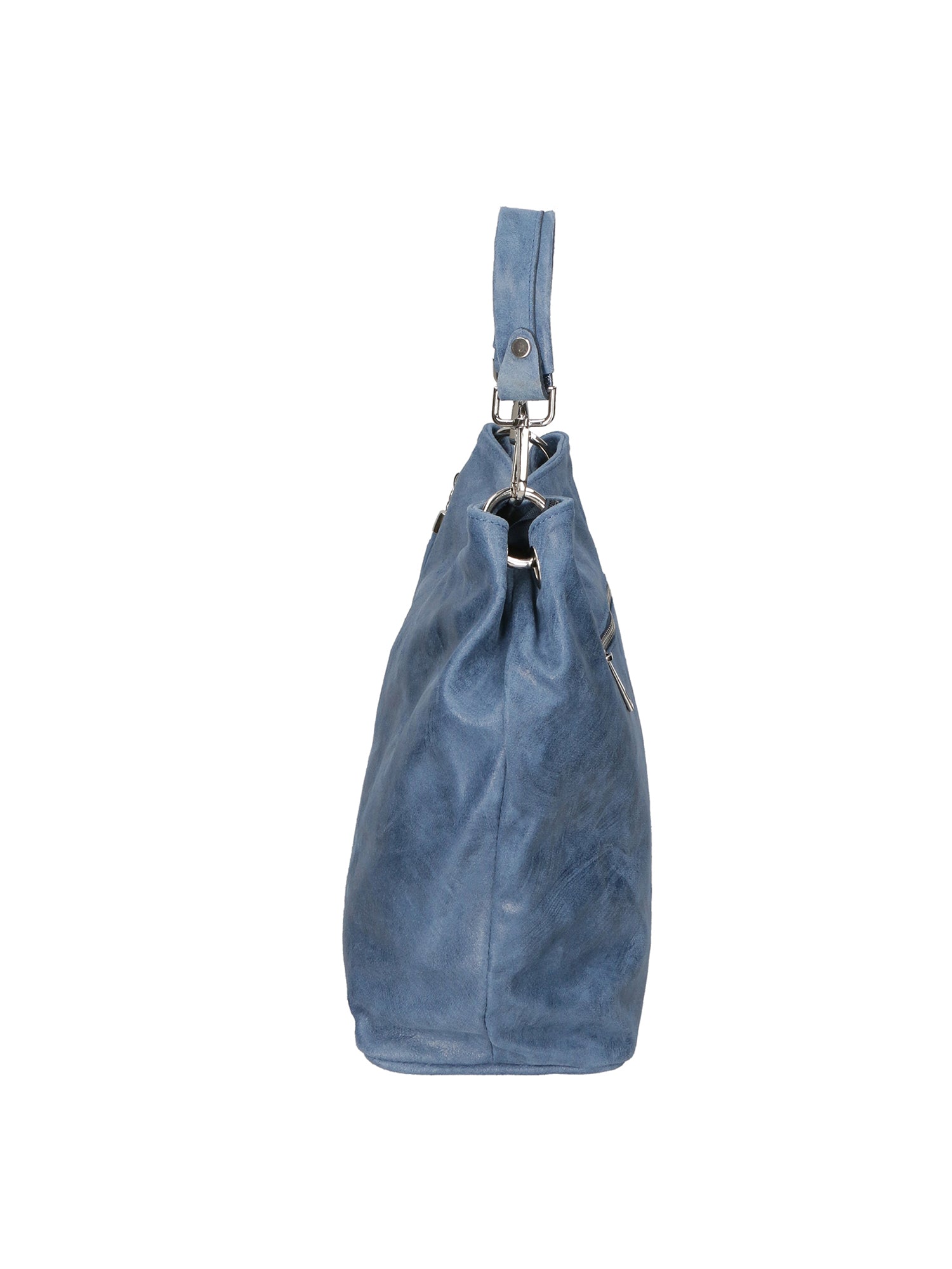 Elisabetta Borsa a mano da donna Vera pelle 80054-012 BLU JEANS Chiara Ferretti