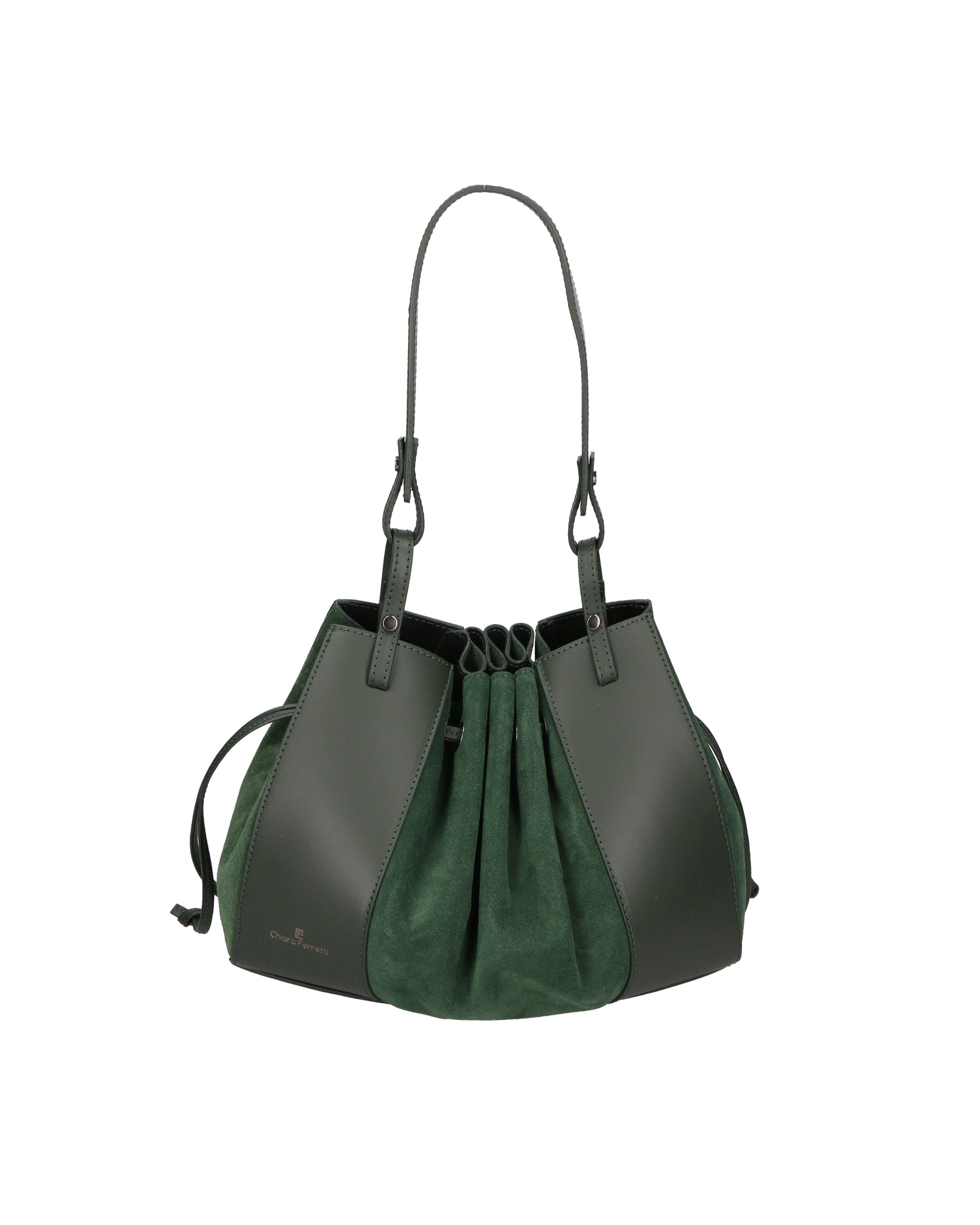 Borsa a mano da donna In Vera pelle | Chiara Ferretti | CF220369523FBG-L135_VERDE_BOTTIGLIA