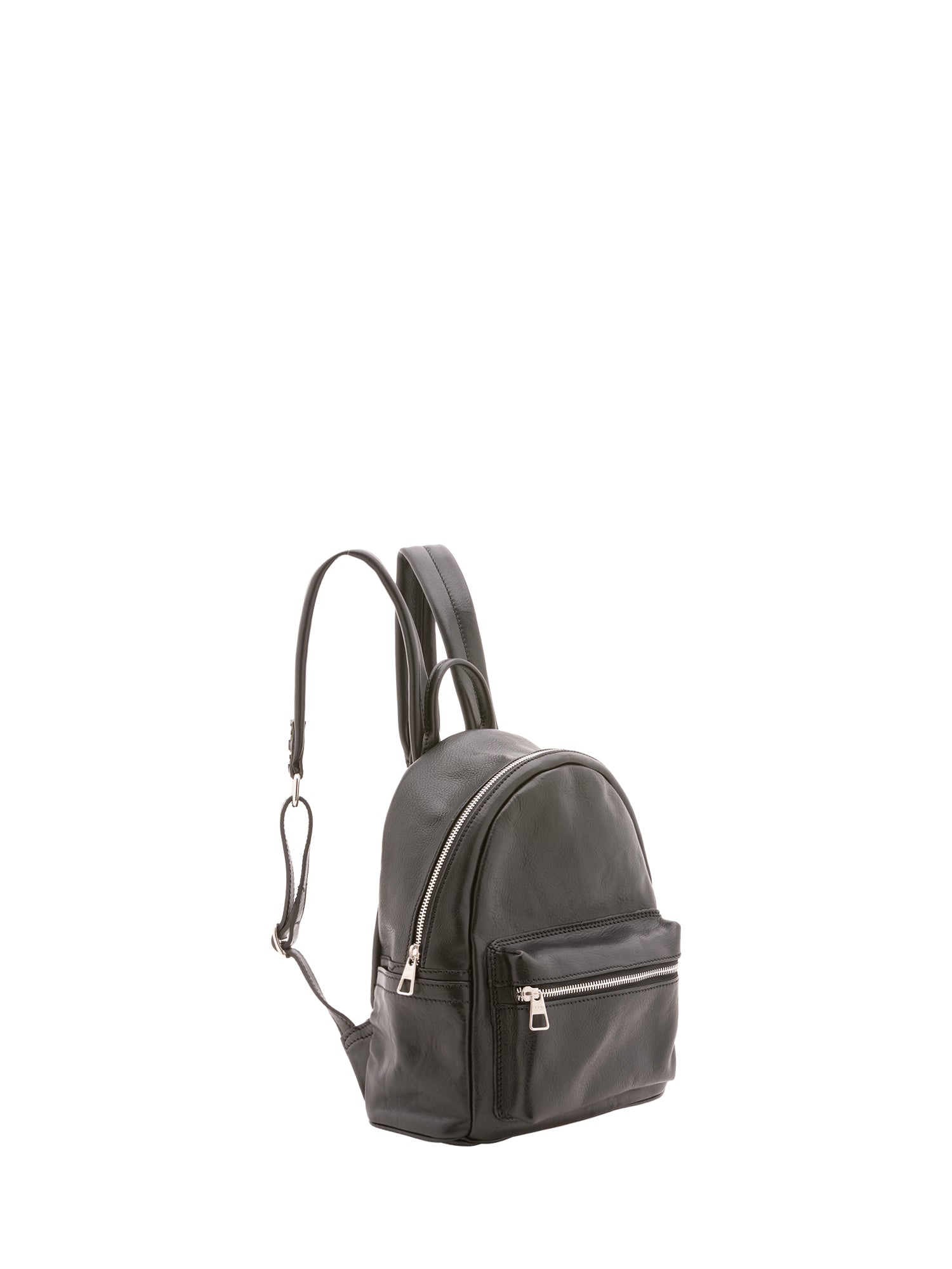 Zaino unisex in vera pelle 100% cotone 4460-NERO Alessia Firenze