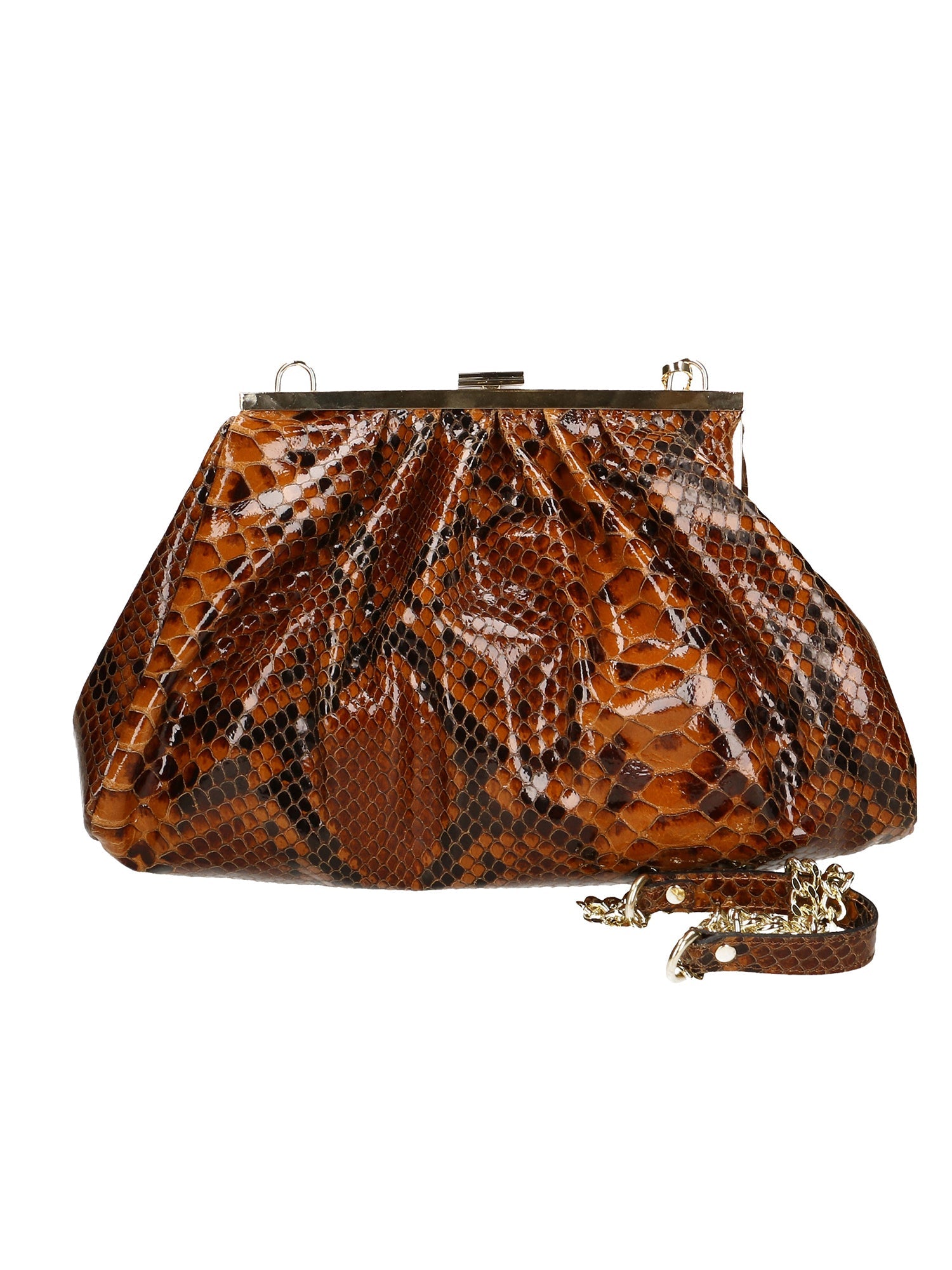 Quintilla Borsa a mano da donna Vera pelle 01745-031 CUOIO SCURO Chiara Ferretti