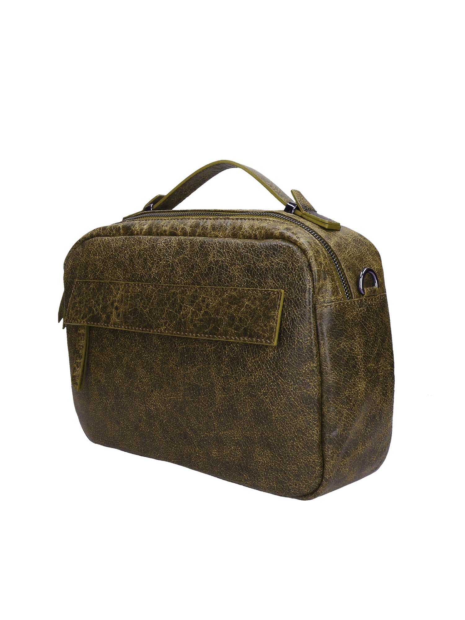 Vera Pelle 6542-VERDE GREEN Borsa a mano unisex Modello Avelon Chiara Ferretti