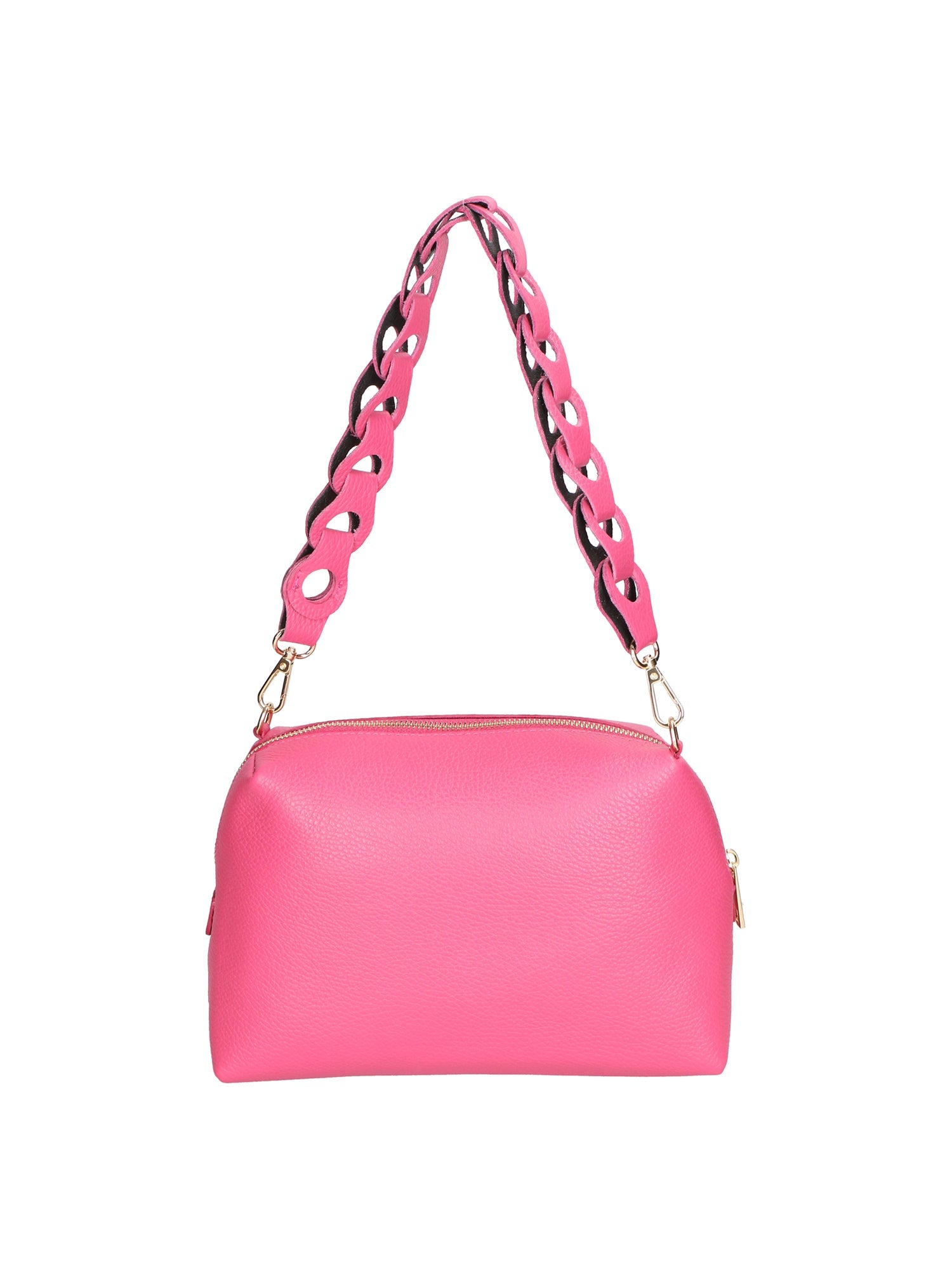 Livia Damen-Schultertasche aus echtem Leder, hergestellt in Italien, 16 x 26 x 9 cm