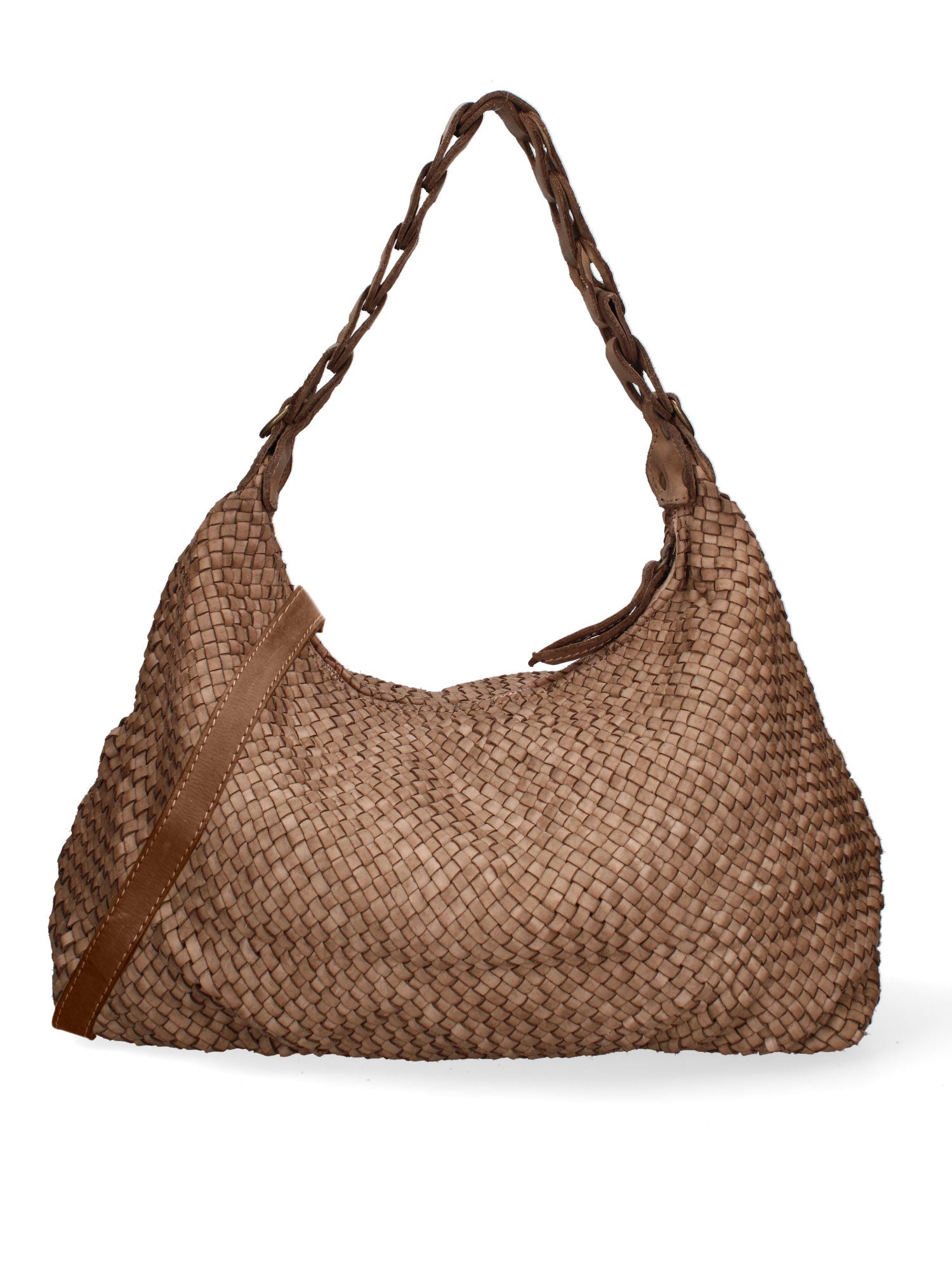 Asteria Borsa a spalla da donna Vera pelle 7799-TAUPE Chiara Ferretti