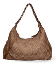 Asteria Borsa a spalla da donna Vera pelle 7799-TAUPE Chiara Ferretti