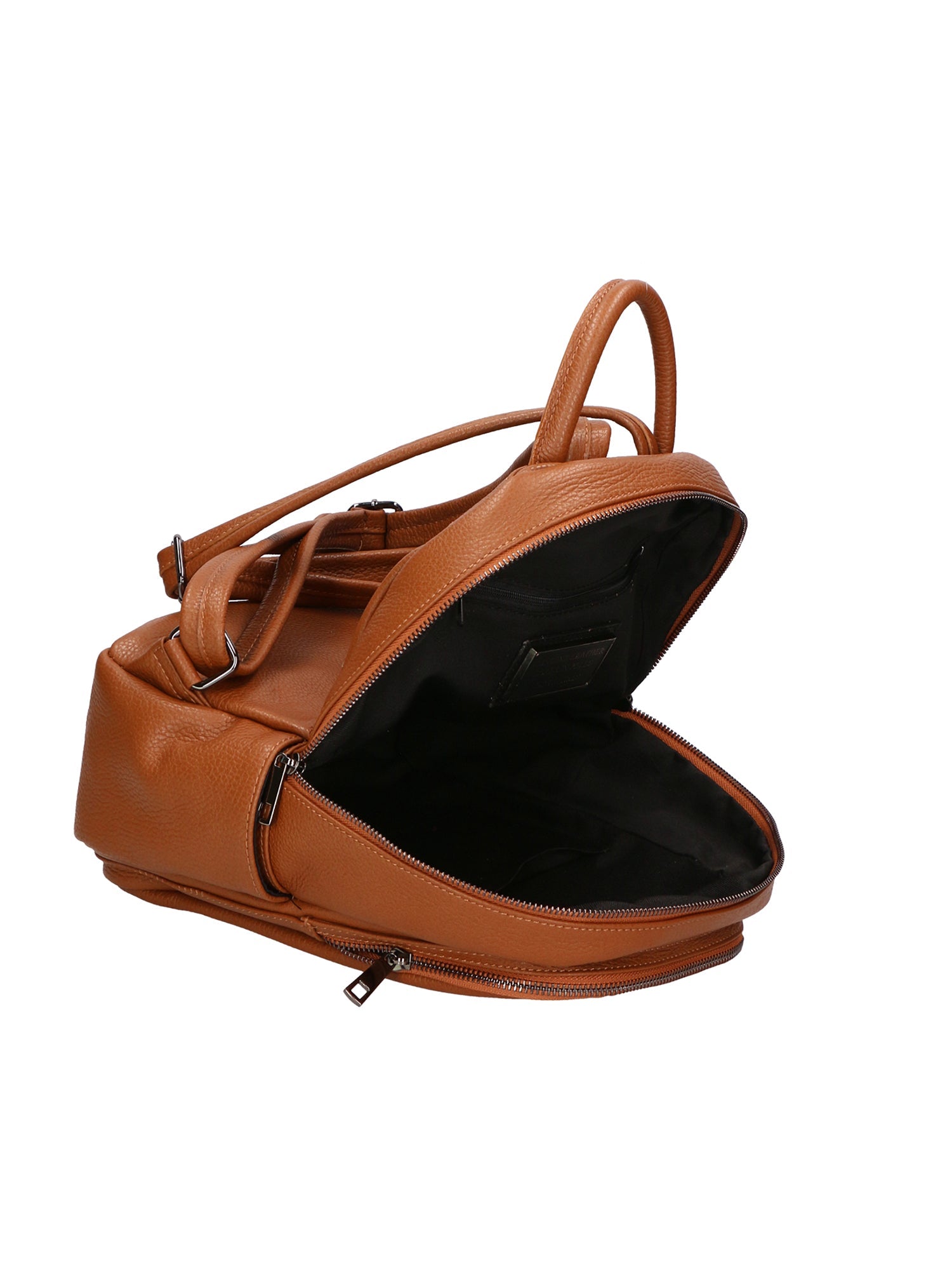 Vida 06522-D17 CUOIO SCURO Zaino da donna in vera pelle DARK COGNAC Chiara Ferretti