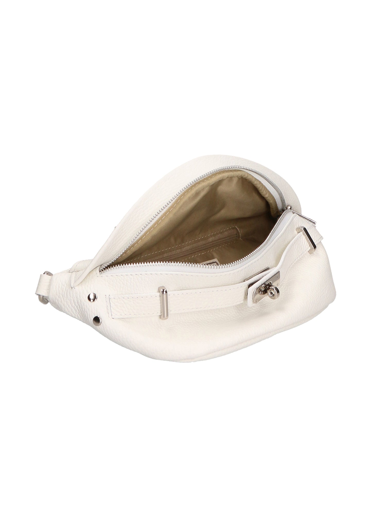 Gianna 05918-D01 BIANCO Marsupio da donna in vera pelle Chiara Ferretti