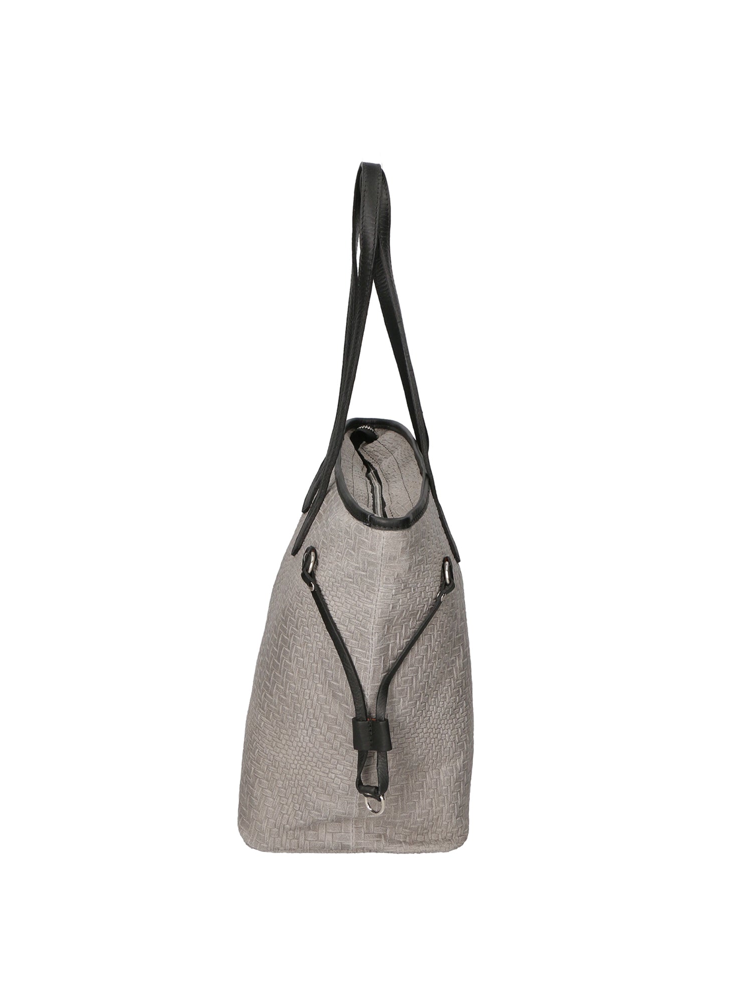 Emiliana Borsa a spalla da donna Vera pelle 80061-GRIGIO Chiara Ferretti