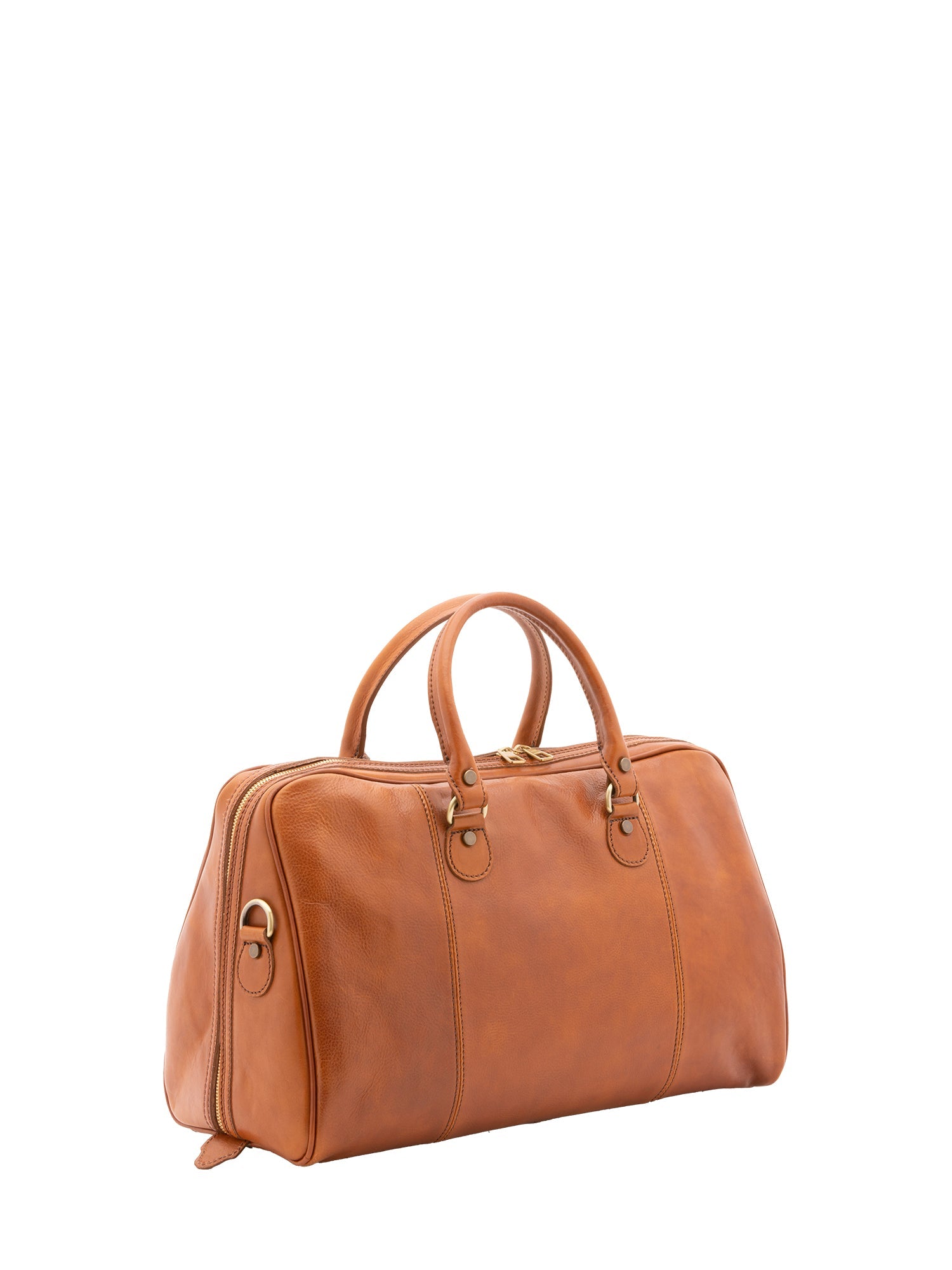 Borsa da viaggio unisex in vera pelle 100% cotone 4040-MIELE Alessia Firenze