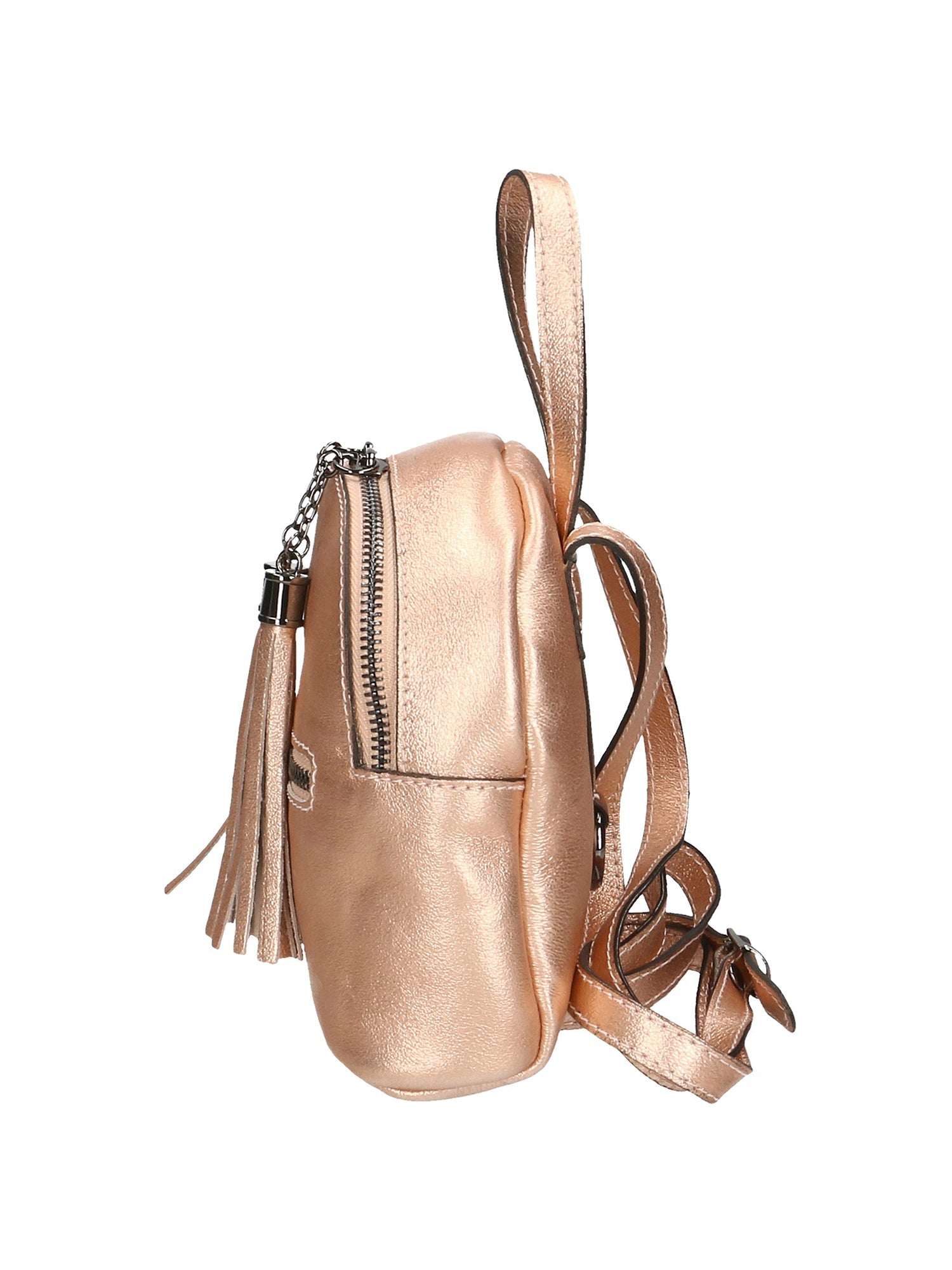 Morgana Damenrucksack aus echtem Leder, hergestellt in Italien, 16 x 17 x 5 cm