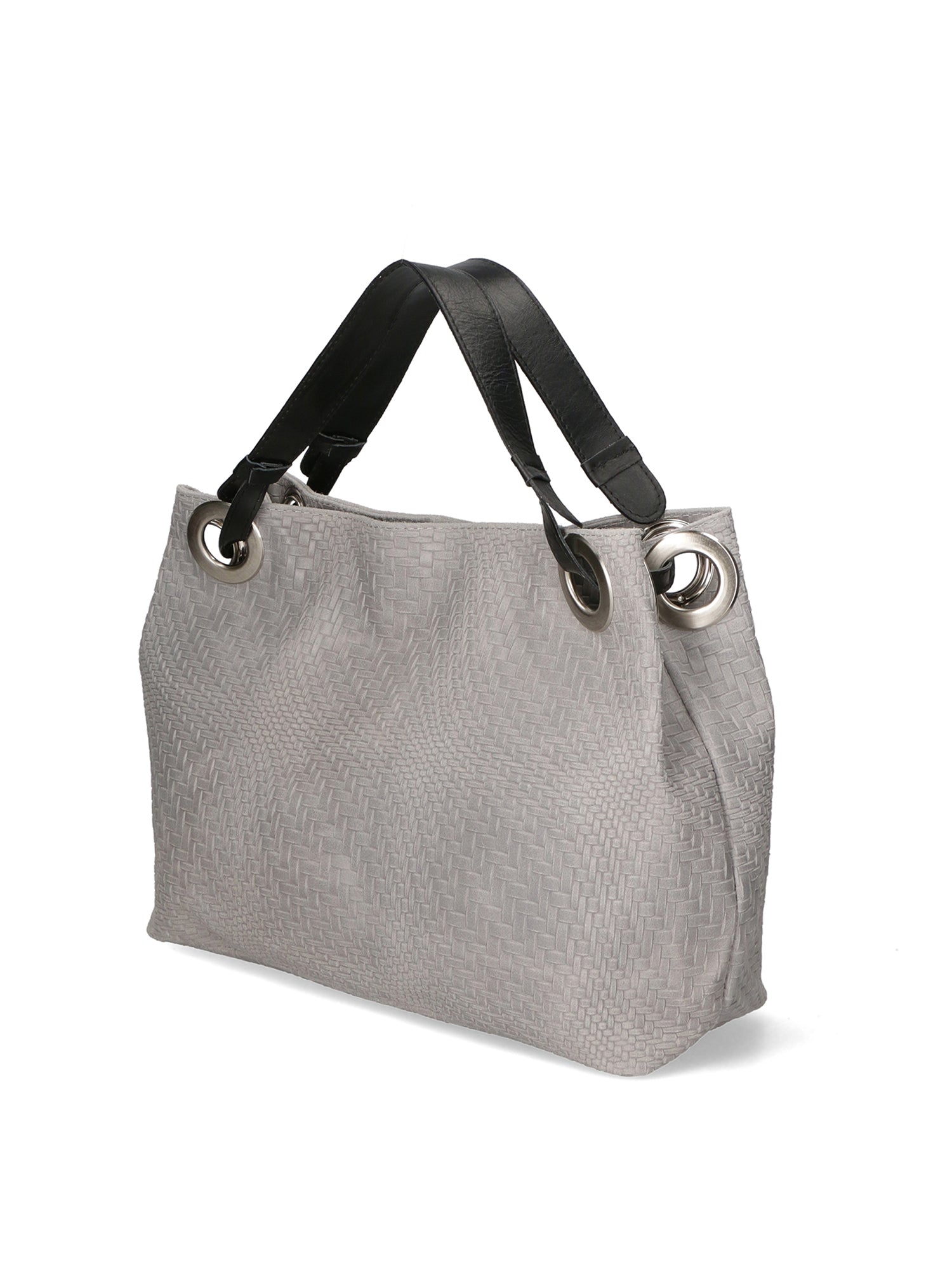 Emilia Damen-Schultertasche aus echtem Leder, hergestellt in Italien, 29 x 36 x 13 cm