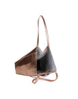 Genny Damen-Schultertasche aus echtem Leder, hergestellt in Italien, 36 x 40 x 11 cm