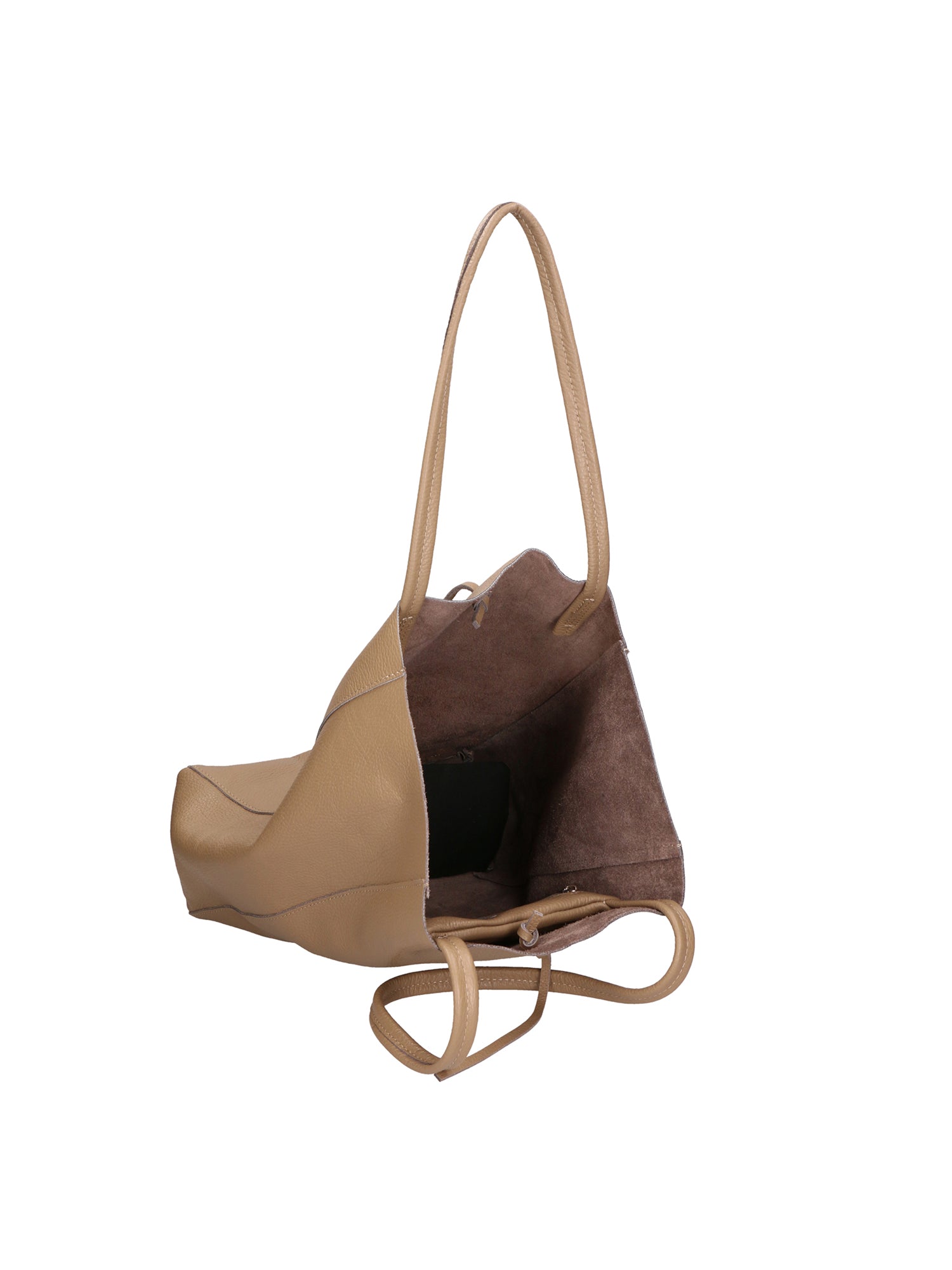 Valentina Borsa a mano da donna 100% pelle 06733-D07 TAUPE CHIARO Chiara Ferretti